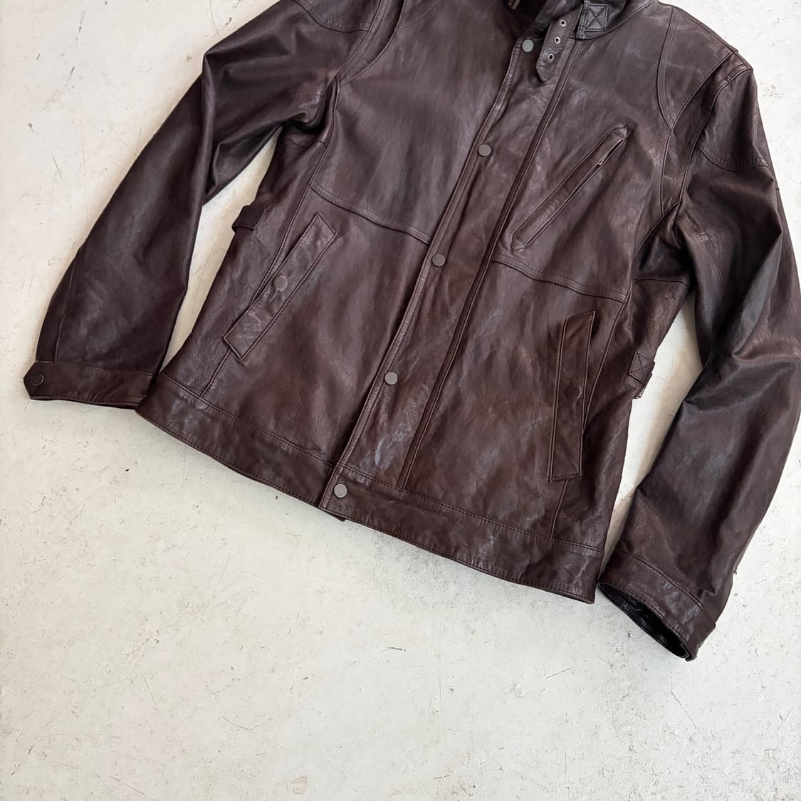DKNY 빈티지 리얼레더 가죽자켓 M 상품이미지3