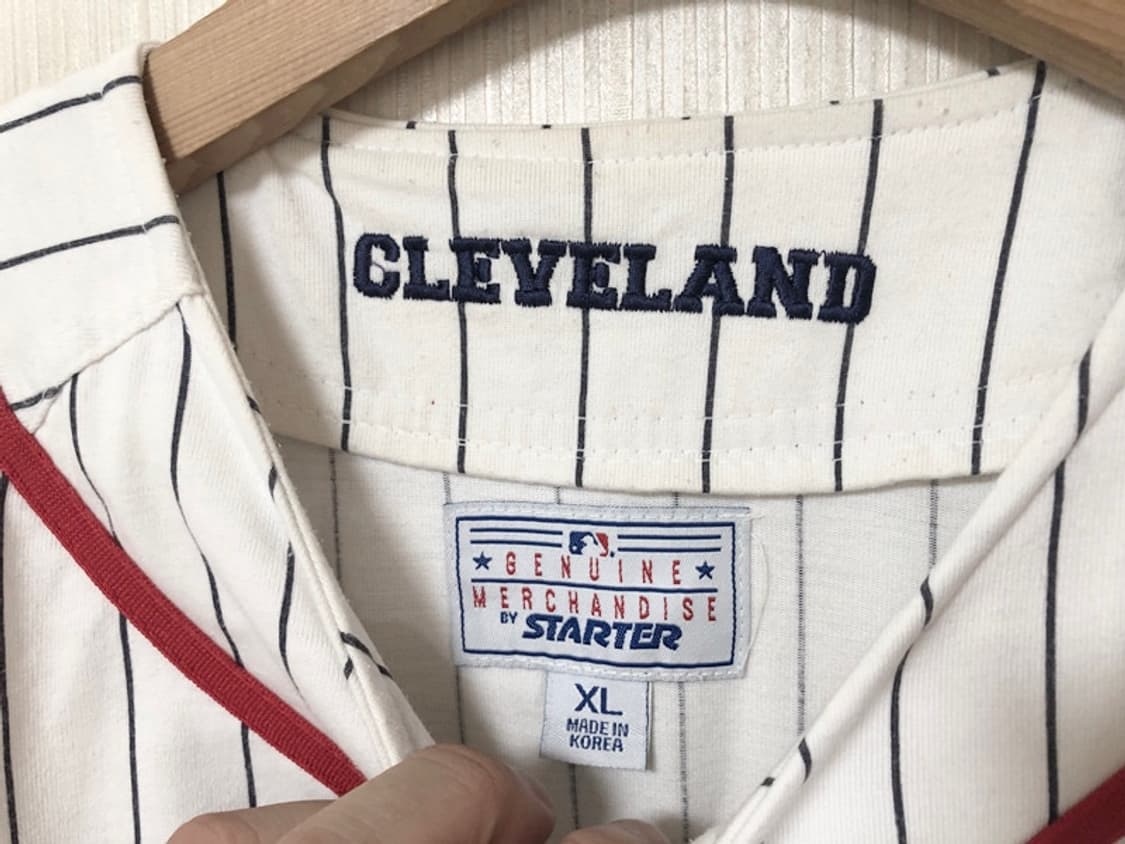 MLB 스타터 클리블랜드인디언스 올드유니폼/져지 XL 상품이미지4