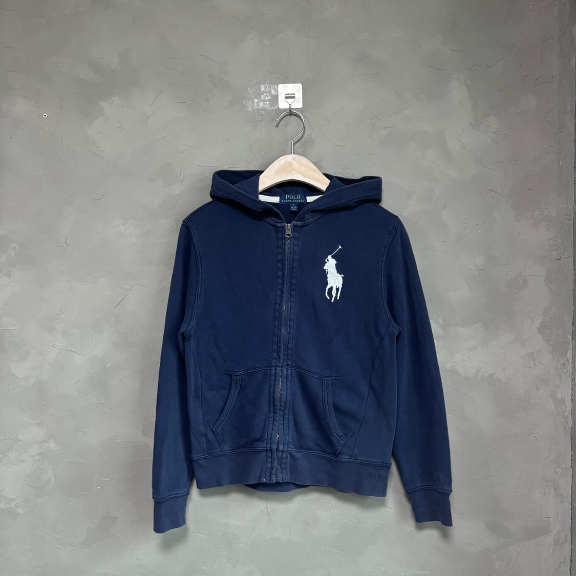 폴로 랄프로렌 빅포니 후드집업 네이비 상품이미지1
