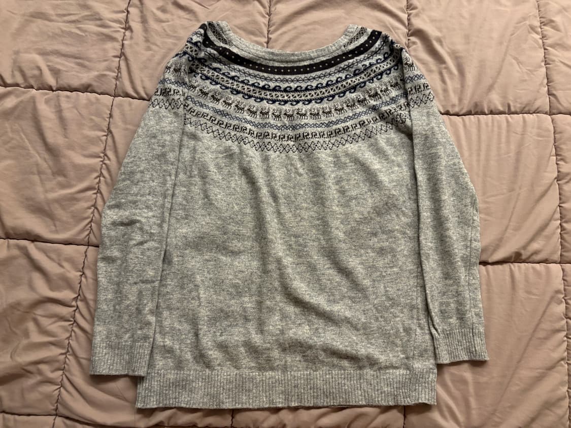 vtg 노르딕 패턴 니트 상품이미지2