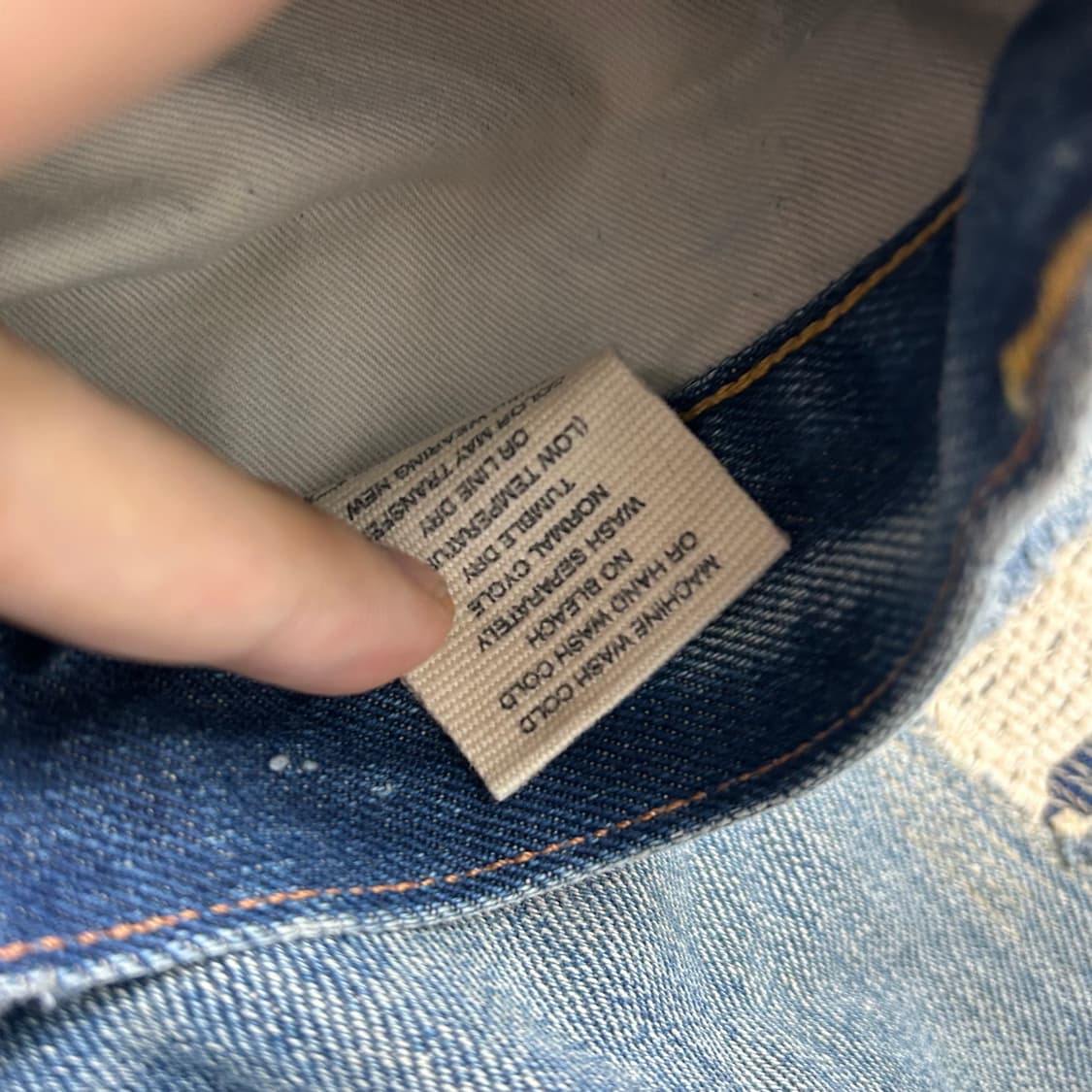 에비수 재팬 야마네 데미지 데님 팬츠 상품이미지10