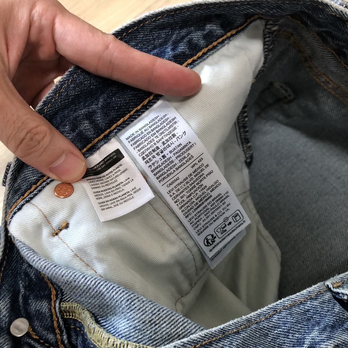 (36) 리바이스 Levi's 478 워시드 블루 배기 쇼츠 반바지 상품이미지9