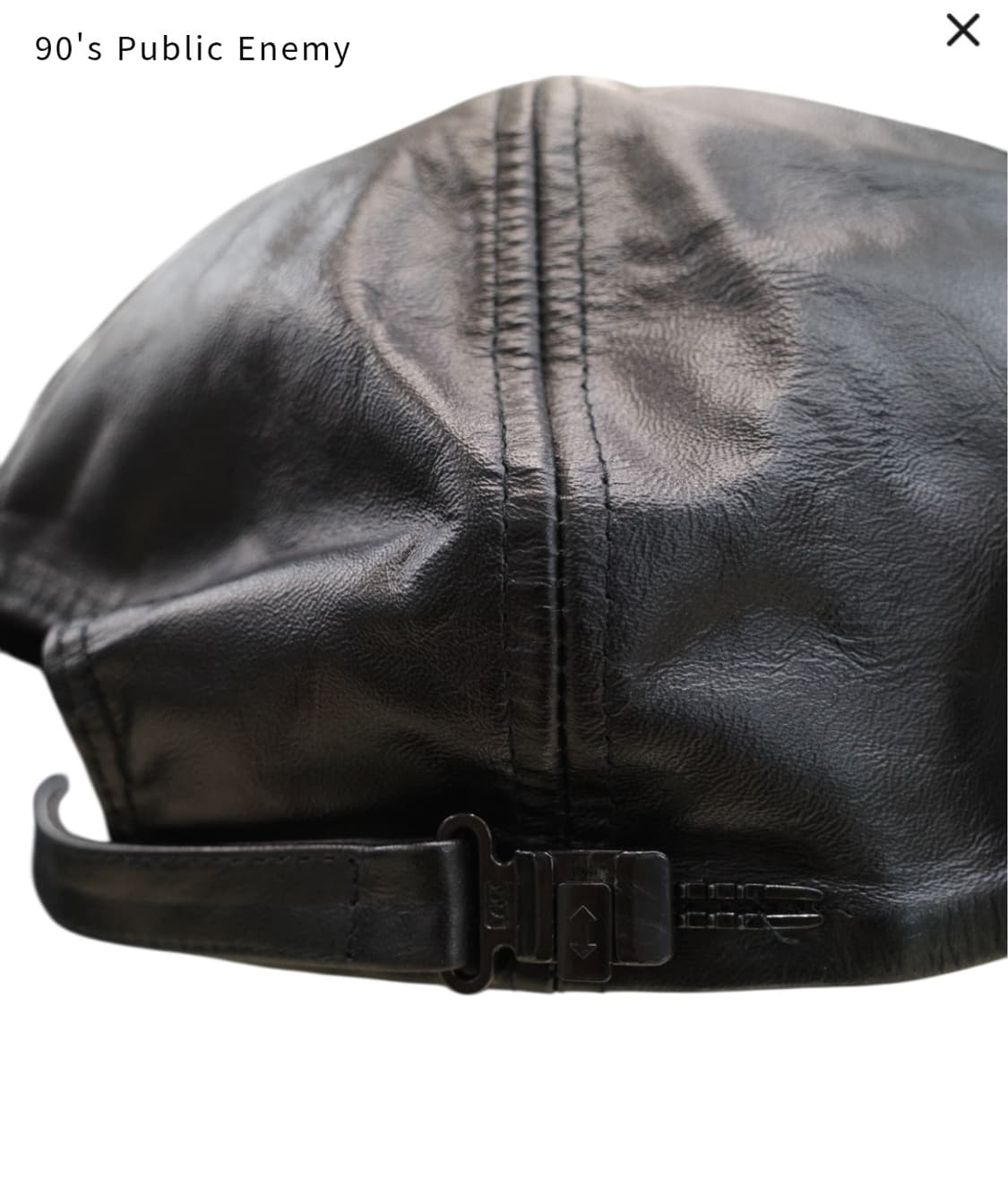 90s public enemy 5패널 레더캡 상품이미지7
