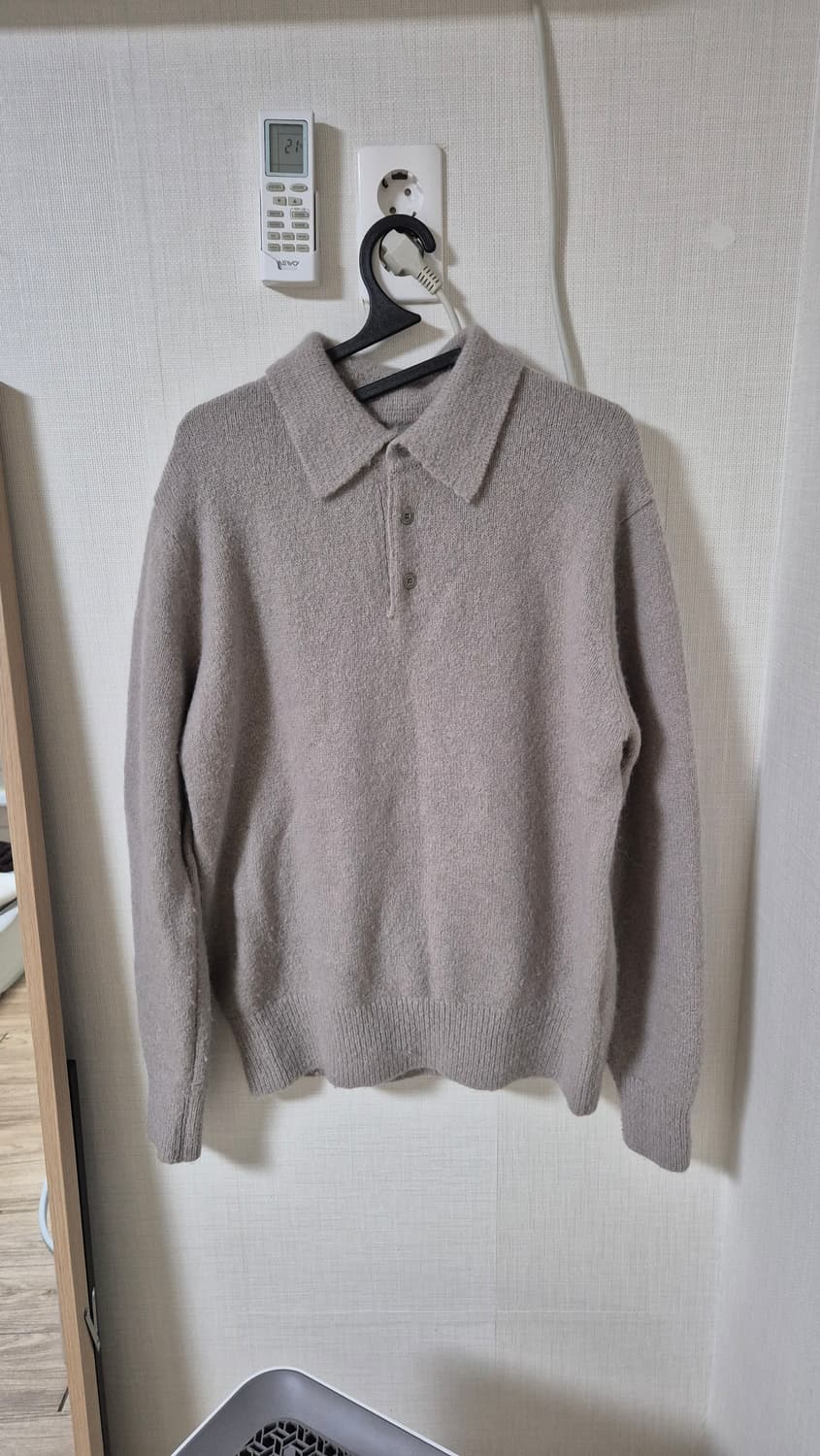 포터리 알파카 폴로 니트 웜 베이지 2사이즈 상품이미지1