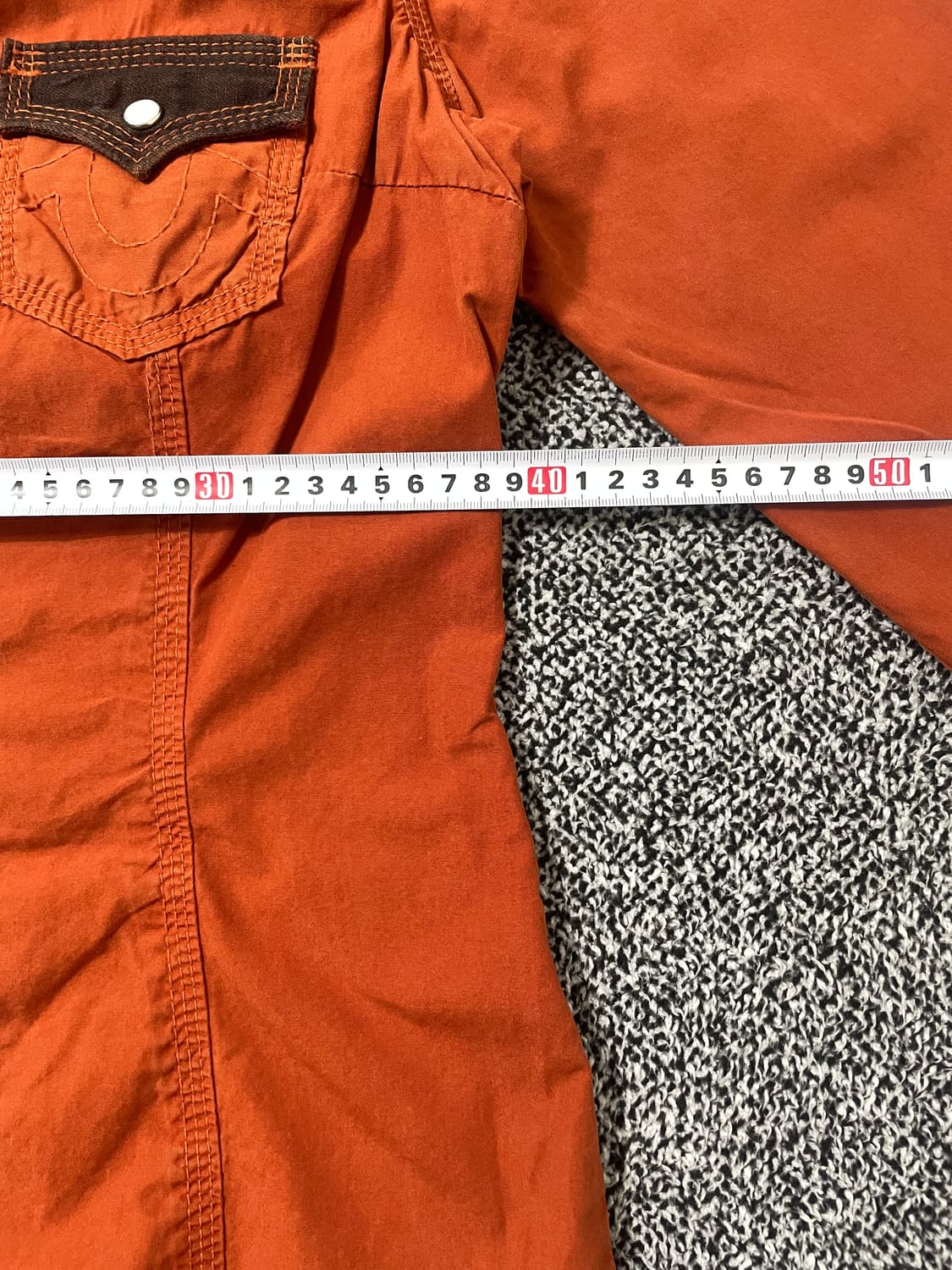 빈티지9. 트루릴리젼 웨스턴 핏 남방 셔츠 오렌지브라운 상품이미지6