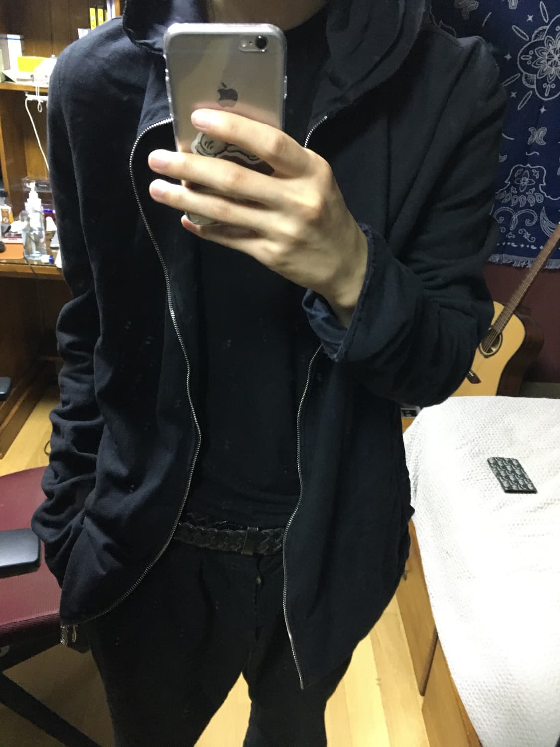 포엠 보헤미안 하이넥 후드집업 상품이미지1