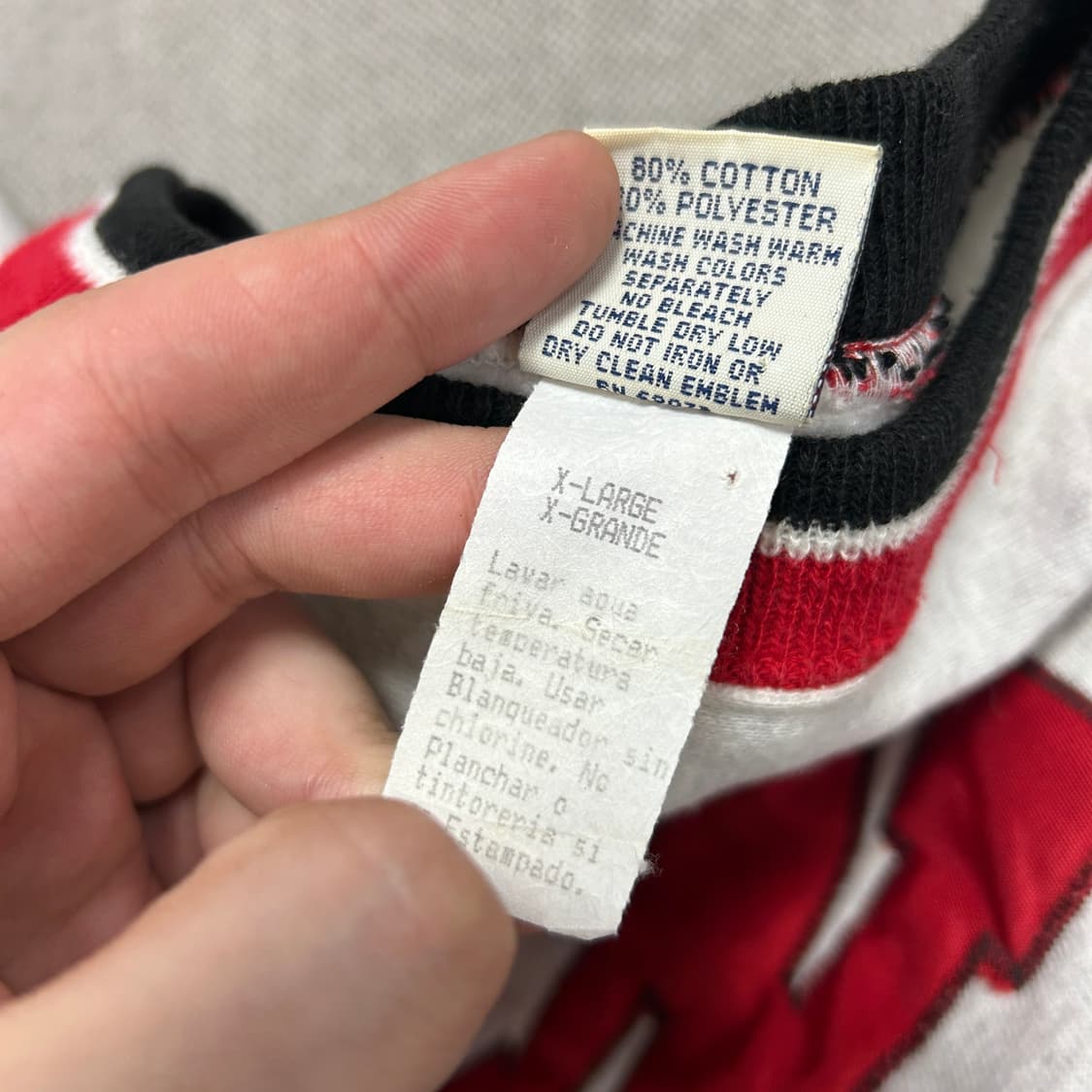 90s USA 레전드어센틱 위스콘신 맨투맨(XL) 상품이미지6