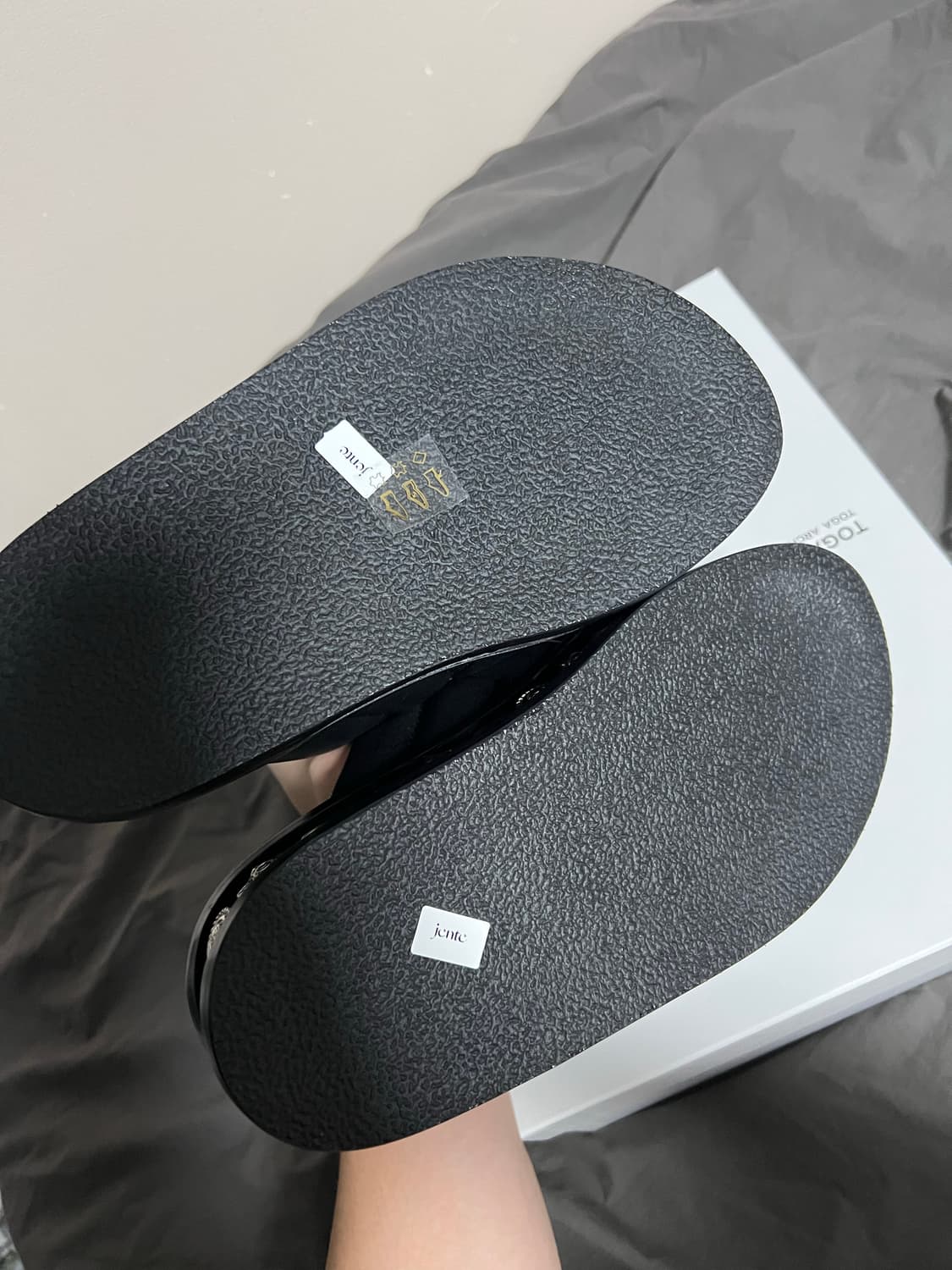 (35) 토가 레더 샌들 블랙 새상품 상품이미지3