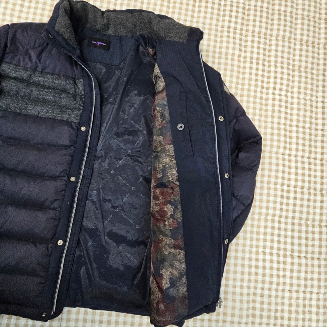 올포유 오리털 경량패딩 자켓 남자100 상품이미지5