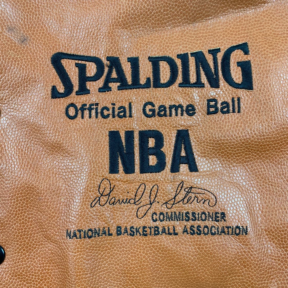 GROUP5 스팔딩 NBA 오피셜 게임볼 레더 바시티 자켓 상품이미지4