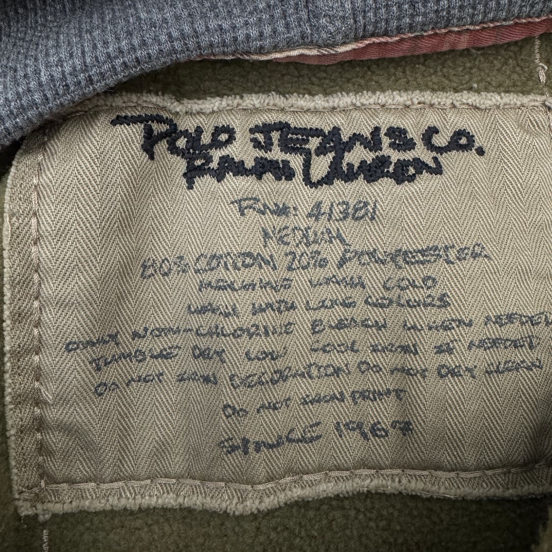 폴로 아노락 투버튼 엘보우 패치 브라운 후드티 상품이미지6