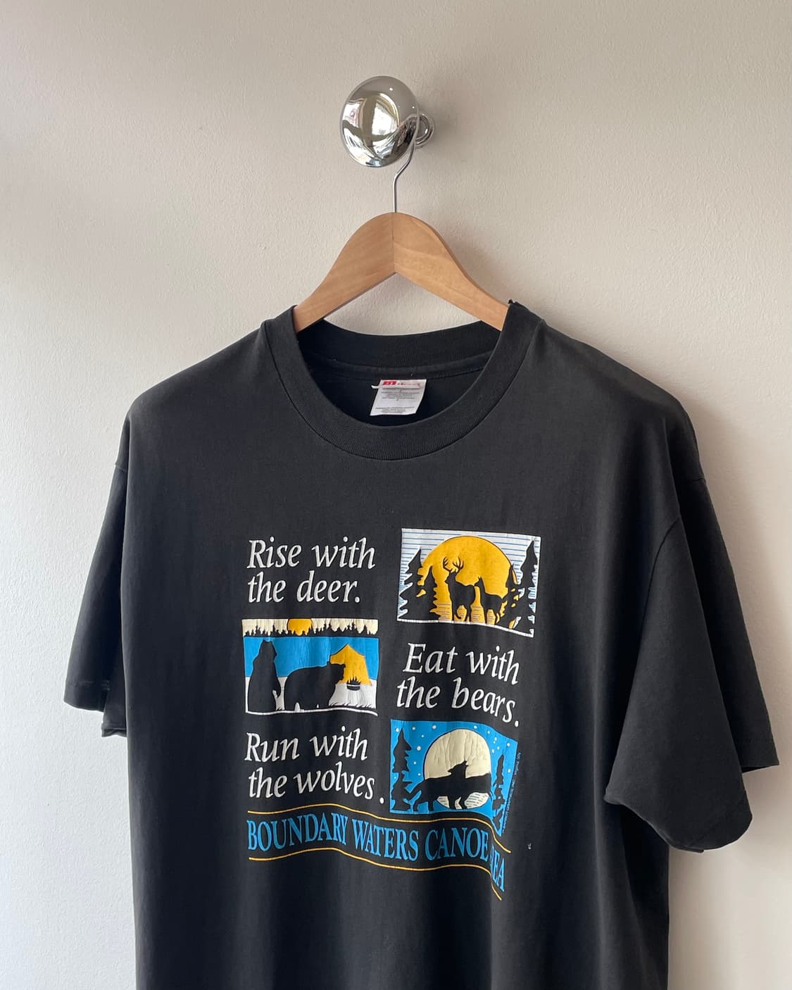 90‘s USA “BWCA” Souvenir T-shirt L 상품이미지2