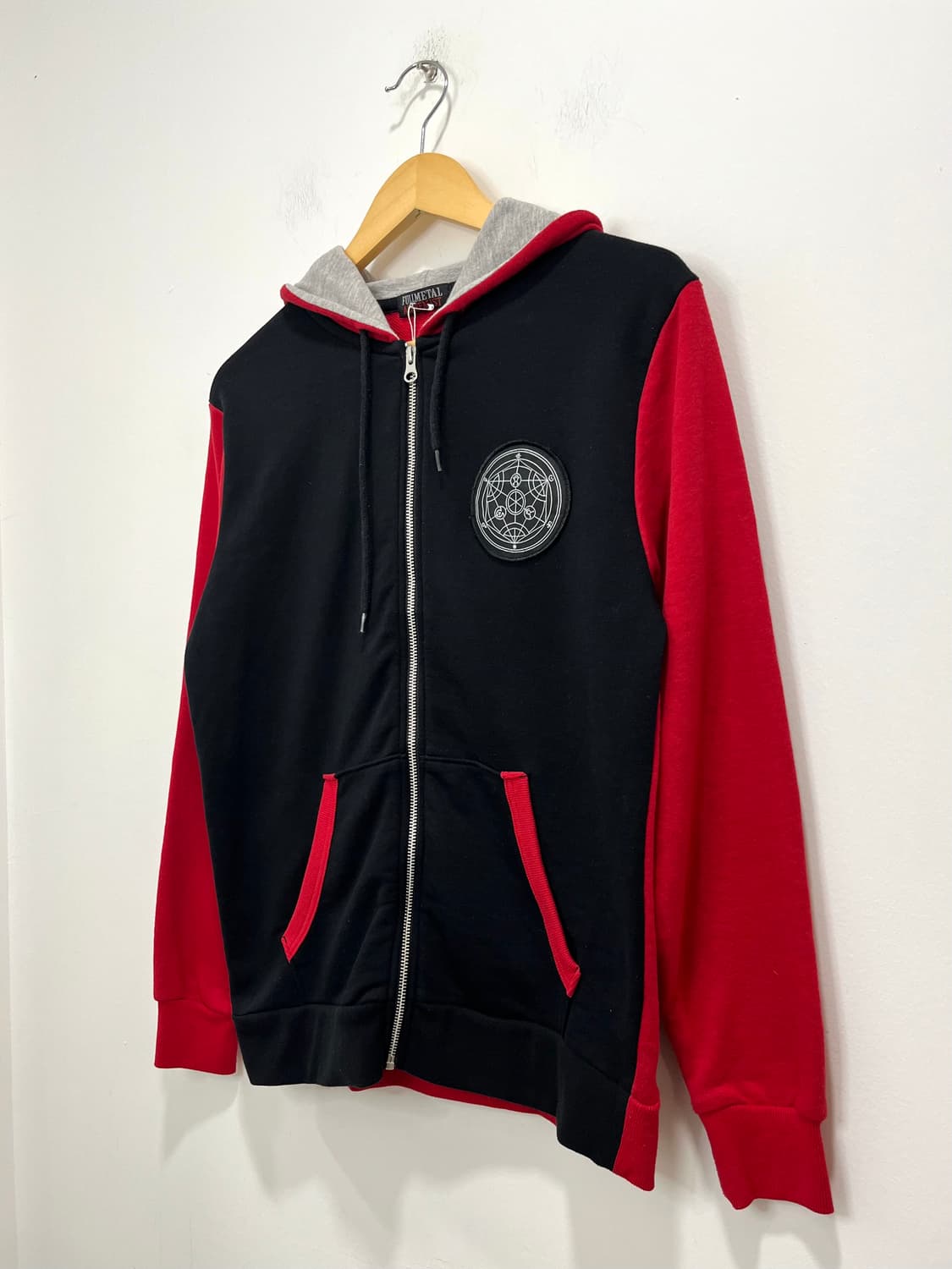 일본빈티지 락펑크 마법진 악마 패치 후드집업 상품이미지1