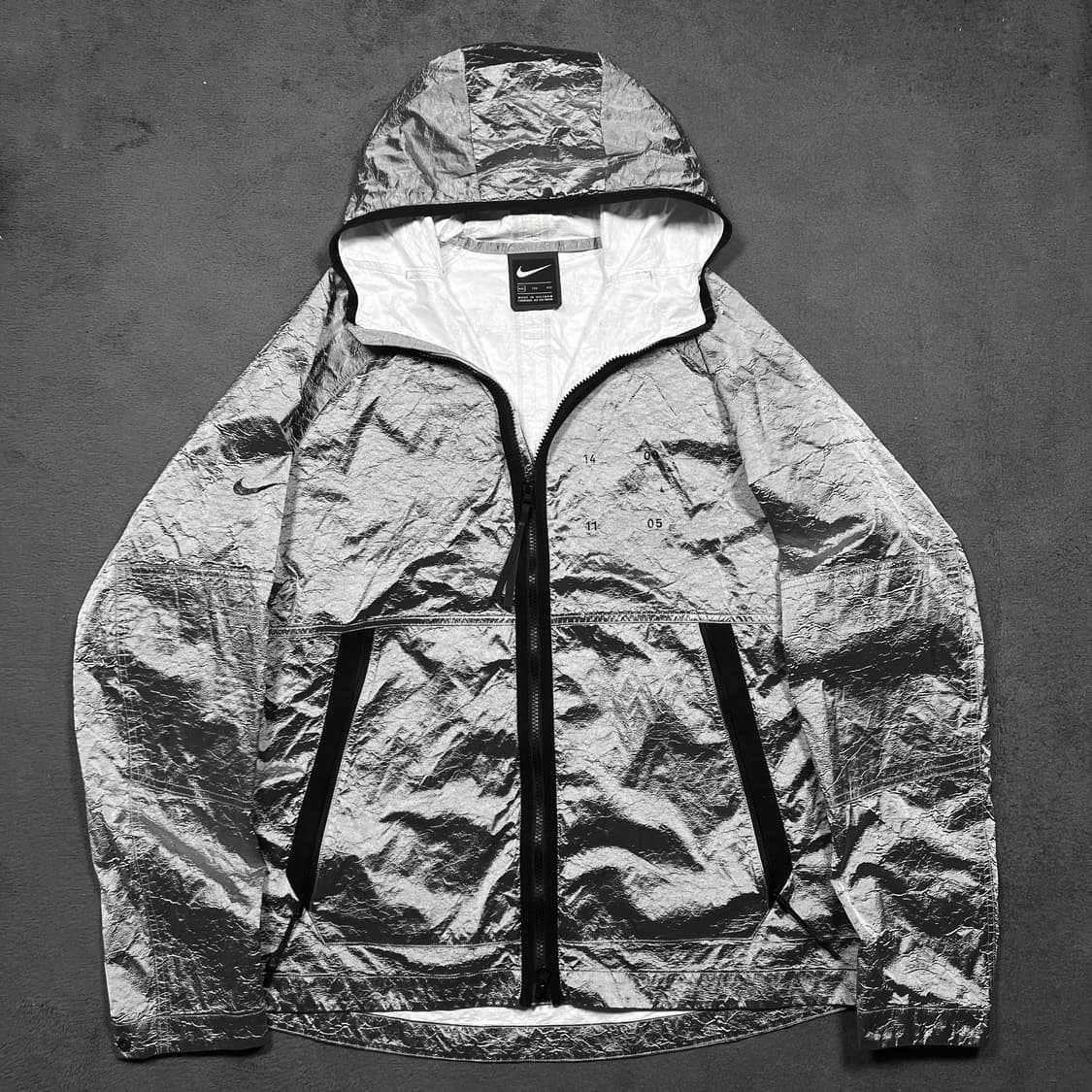 나이키 실버 나일론 리플렉터 테크팩 투웨이 자켓 상품이미지2