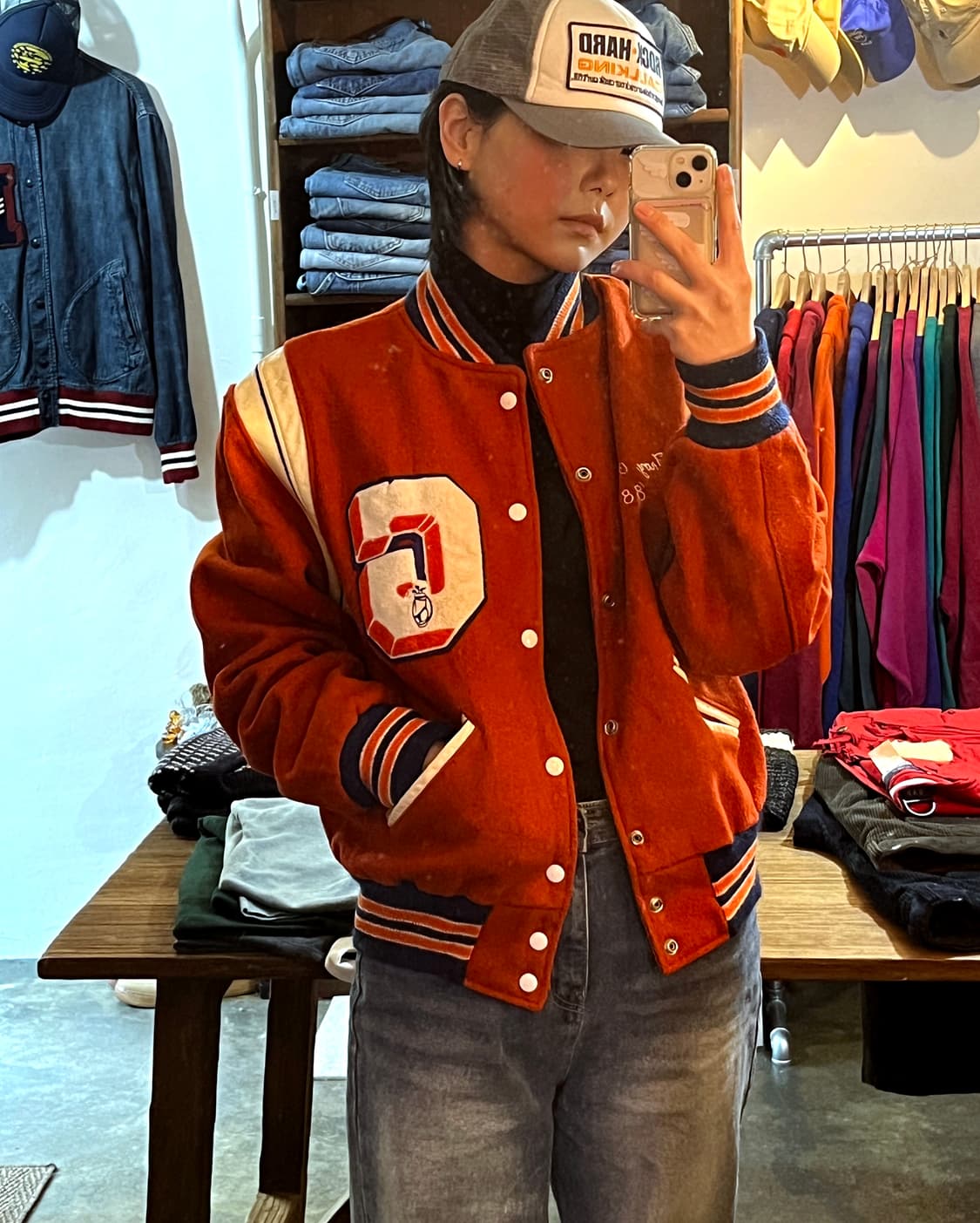 80s Hutches 울 바시티 자켓 (Made in USA) 상품이미지1