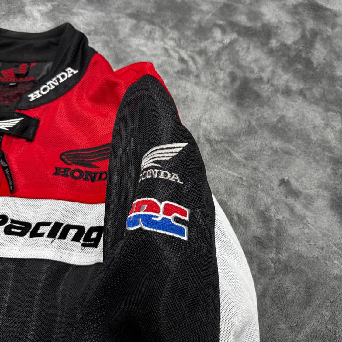혼다 레드 블랙 배색 레이싱 자켓 상품이미지5