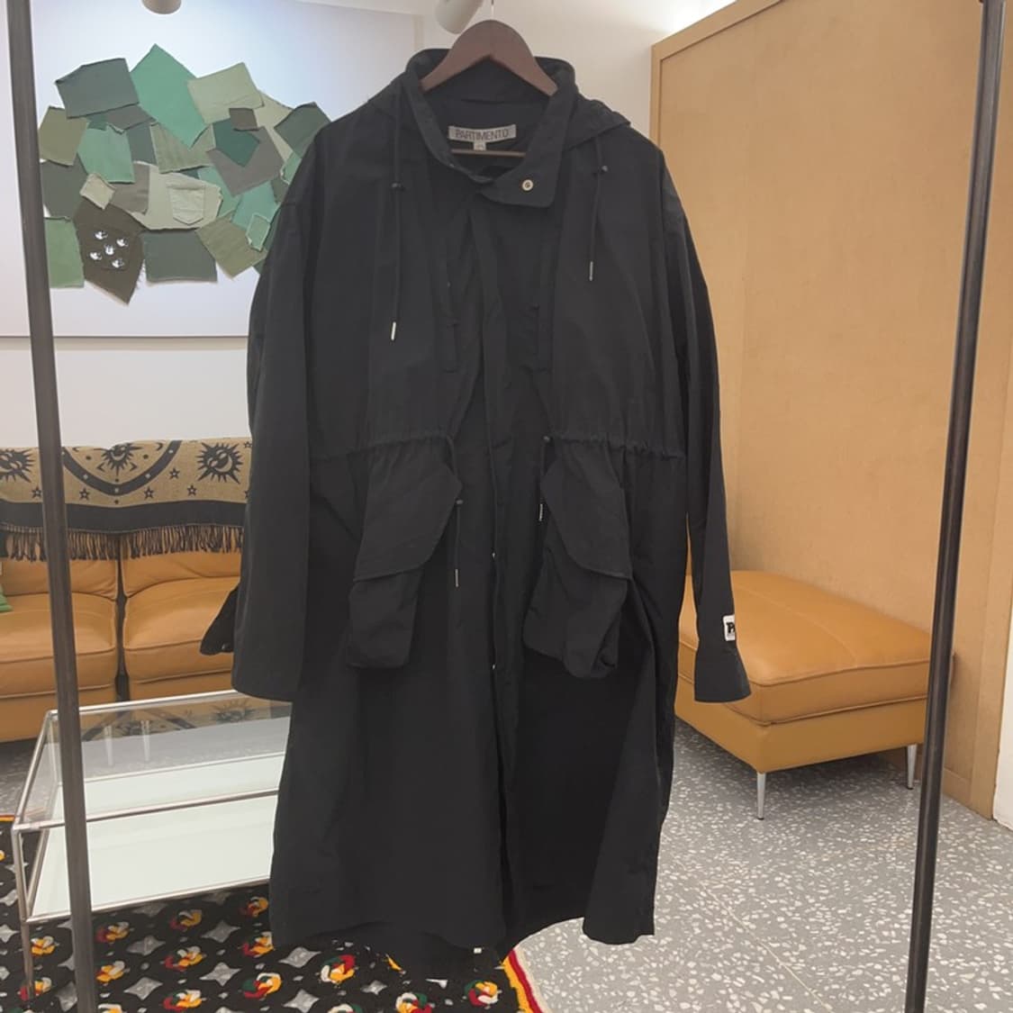 파르티멘토 빈티지 하이넥 롱 야상 자켓 L C06866 상품이미지3