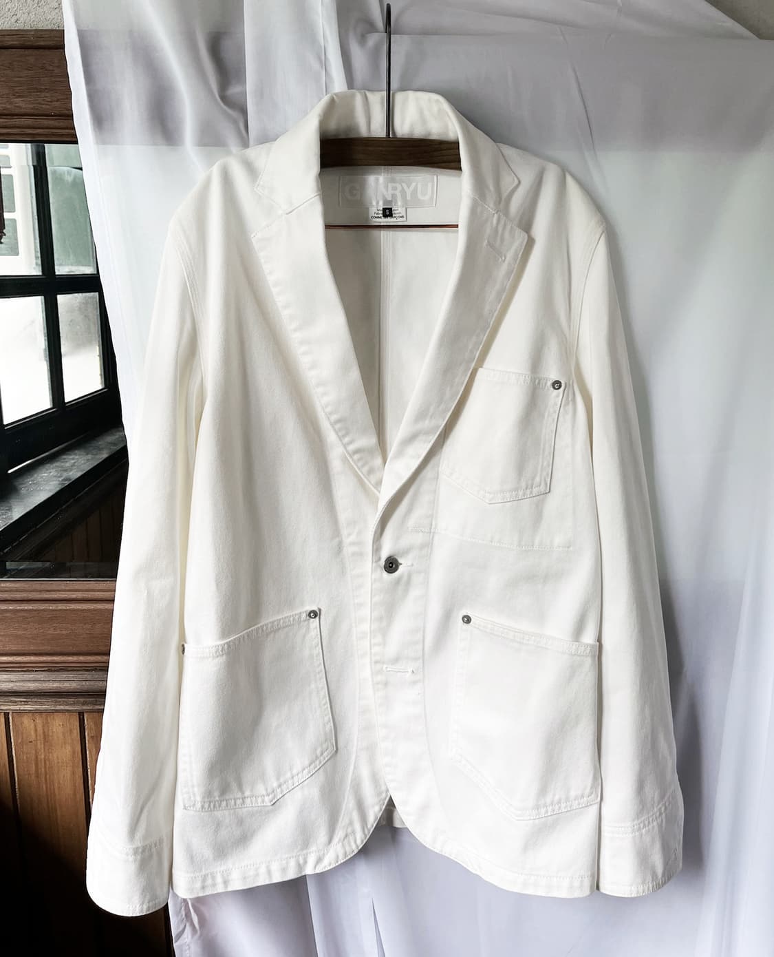 GANRYU COMME DES GARCONS cotton blazer 상품이미지5