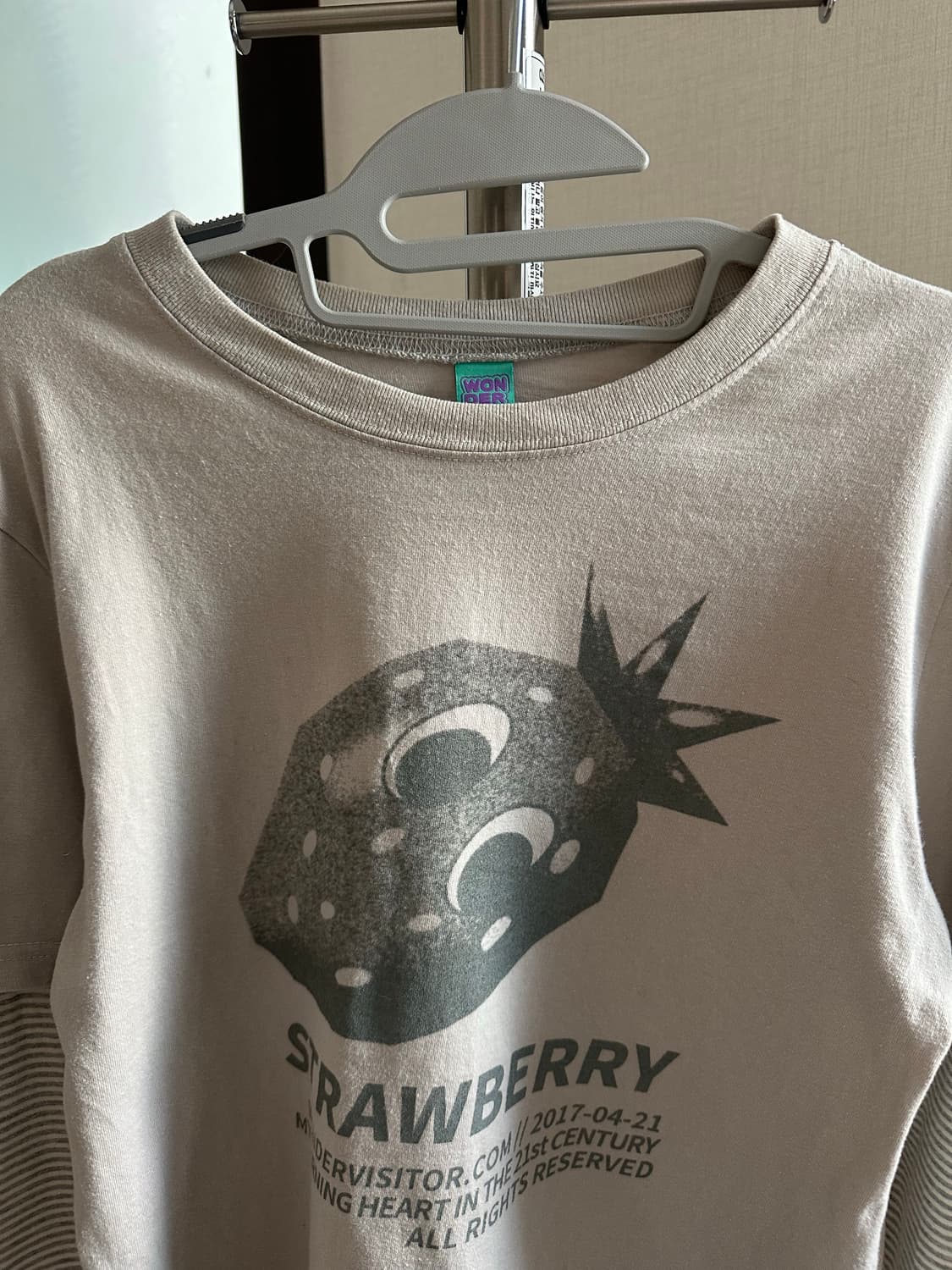Ash Strawberry Layered LS-T [Grey] 상품이미지7