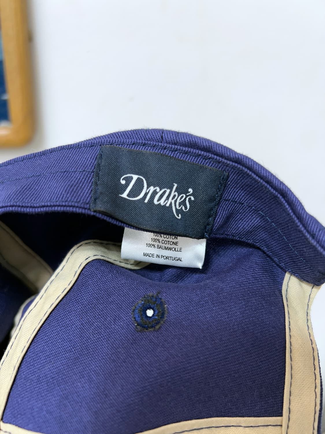 DRAKE'S Embroidered Cotton Cap 상품이미지7