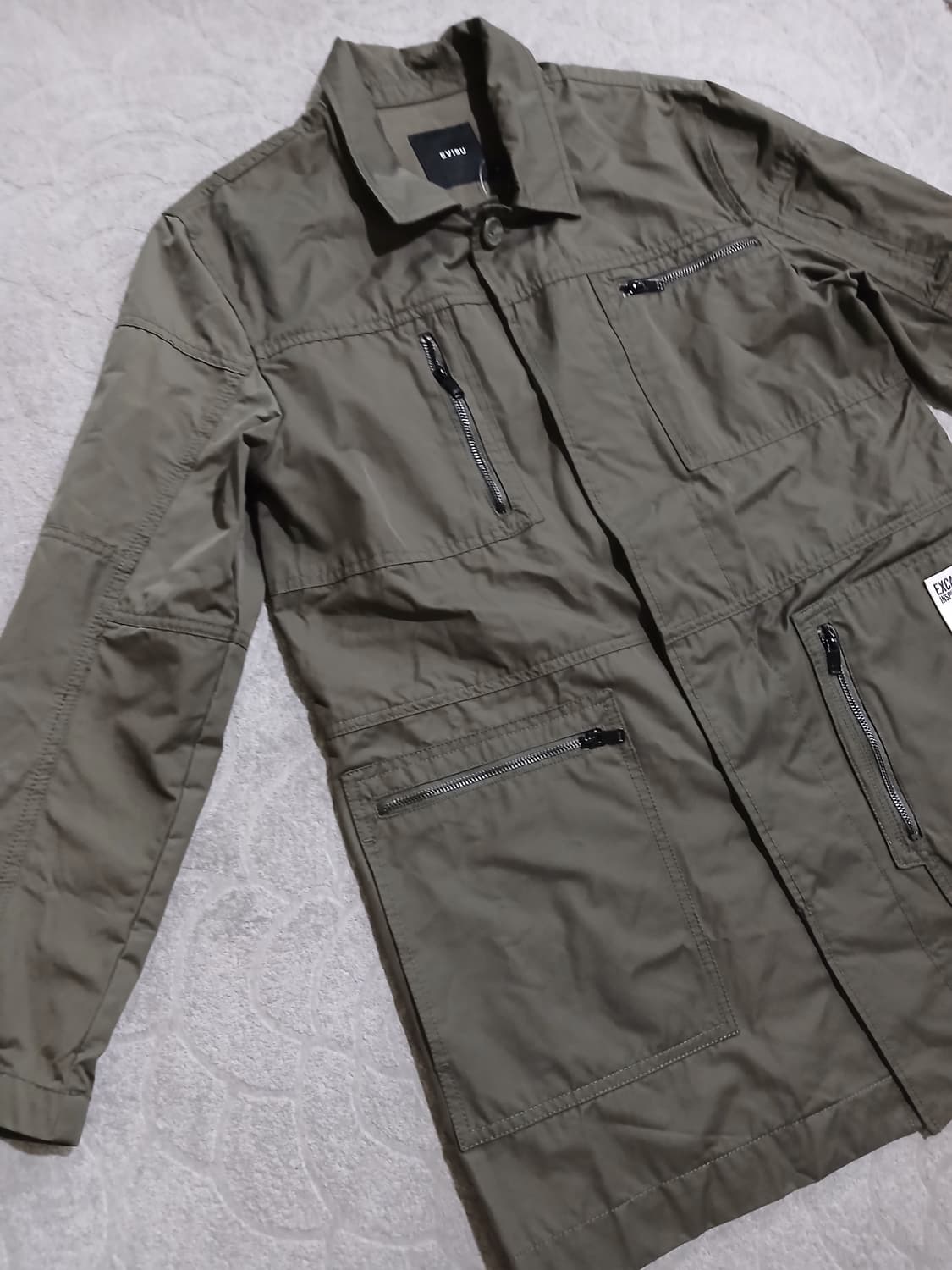 에비수 EVISU 카키 멀티포켓 필드 자켓 M 상품이미지3