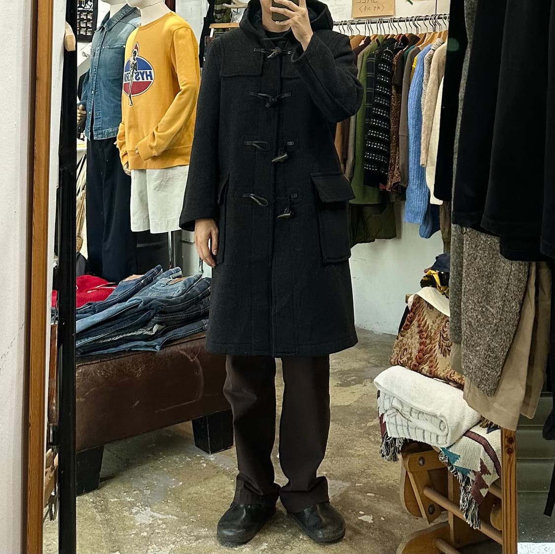 (착용컷) McGREGOR 후드 더플 코트 (남성용 100) 상품이미지3