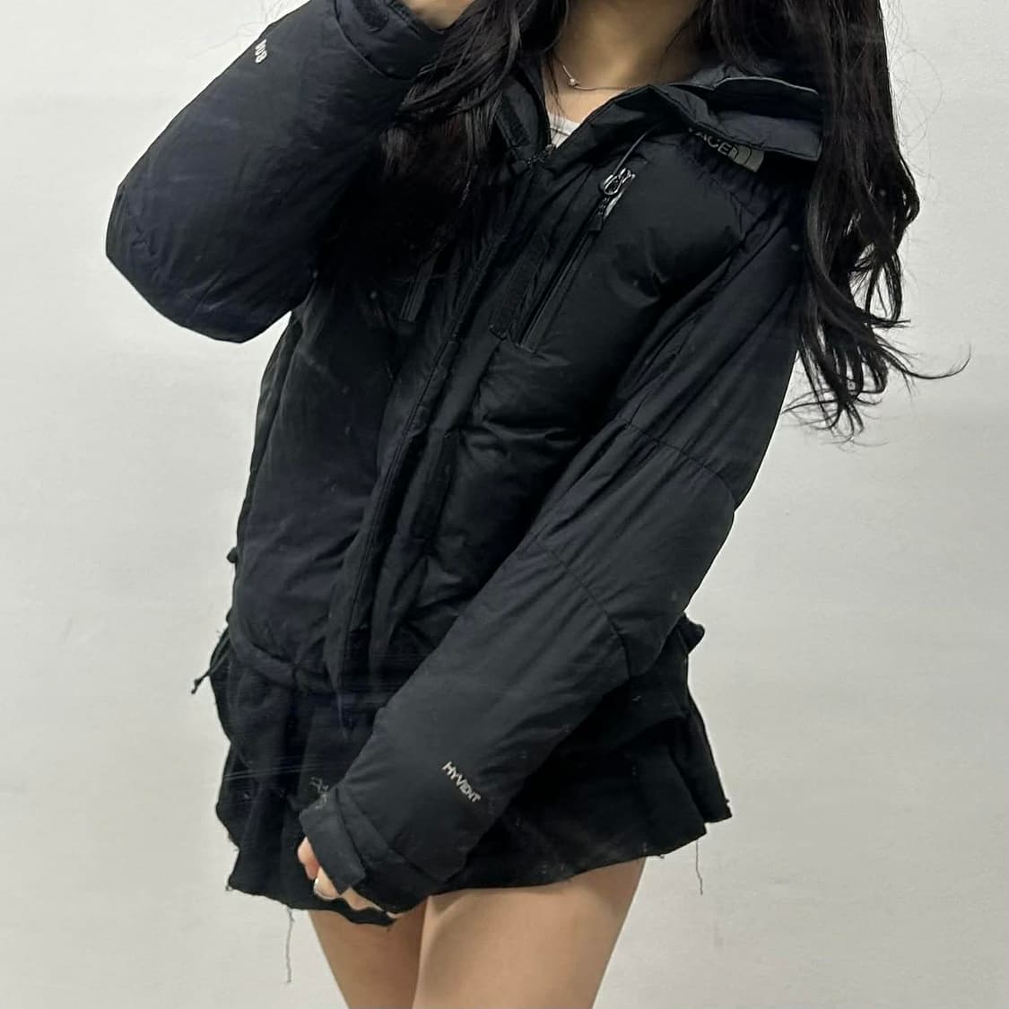 노스페이스 hyvent 구스다운 걸즈 자켓 후드 패딩(85) 상품이미지1