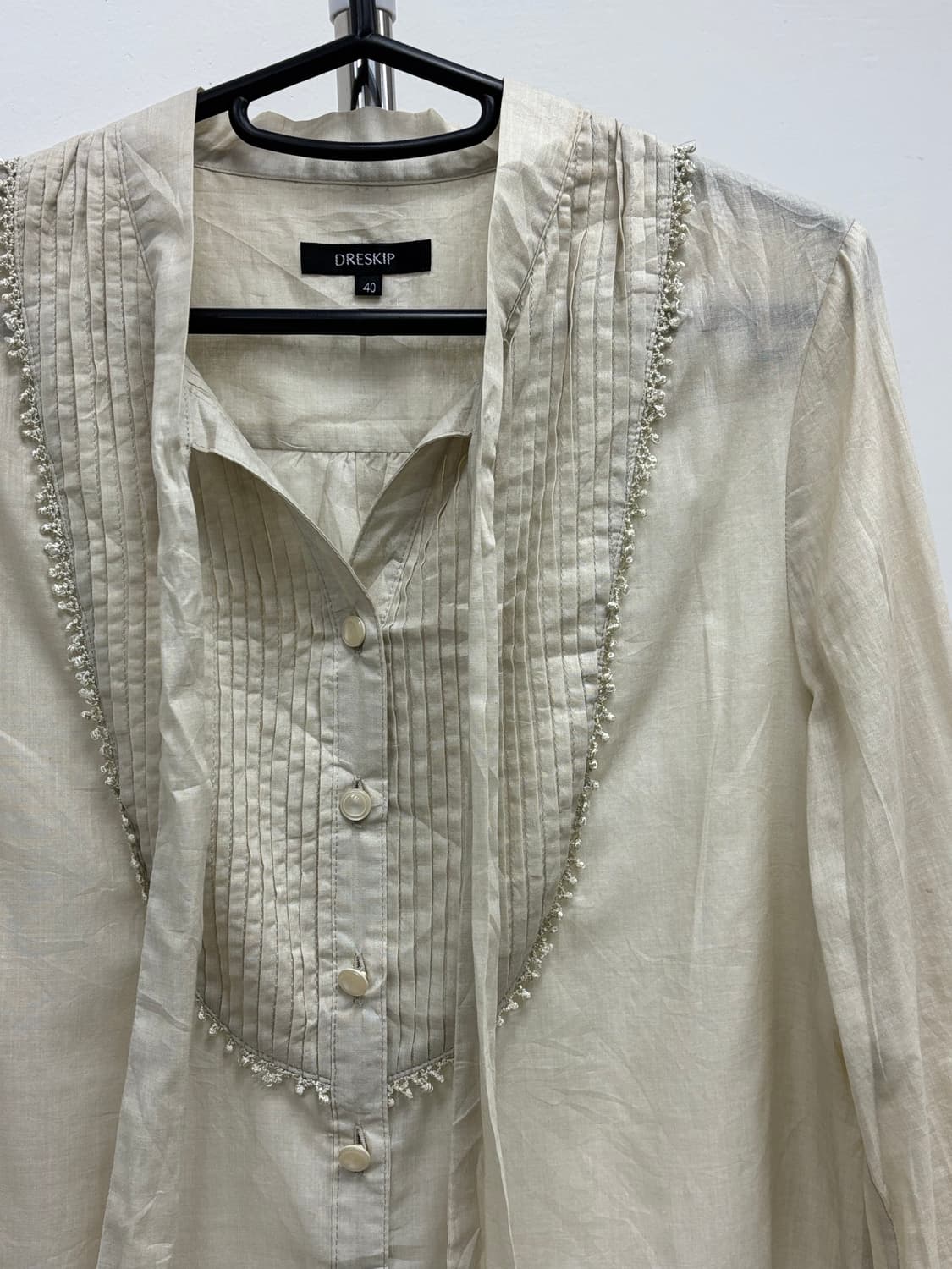 빈티지 아이보리 블라우스 상품이미지6