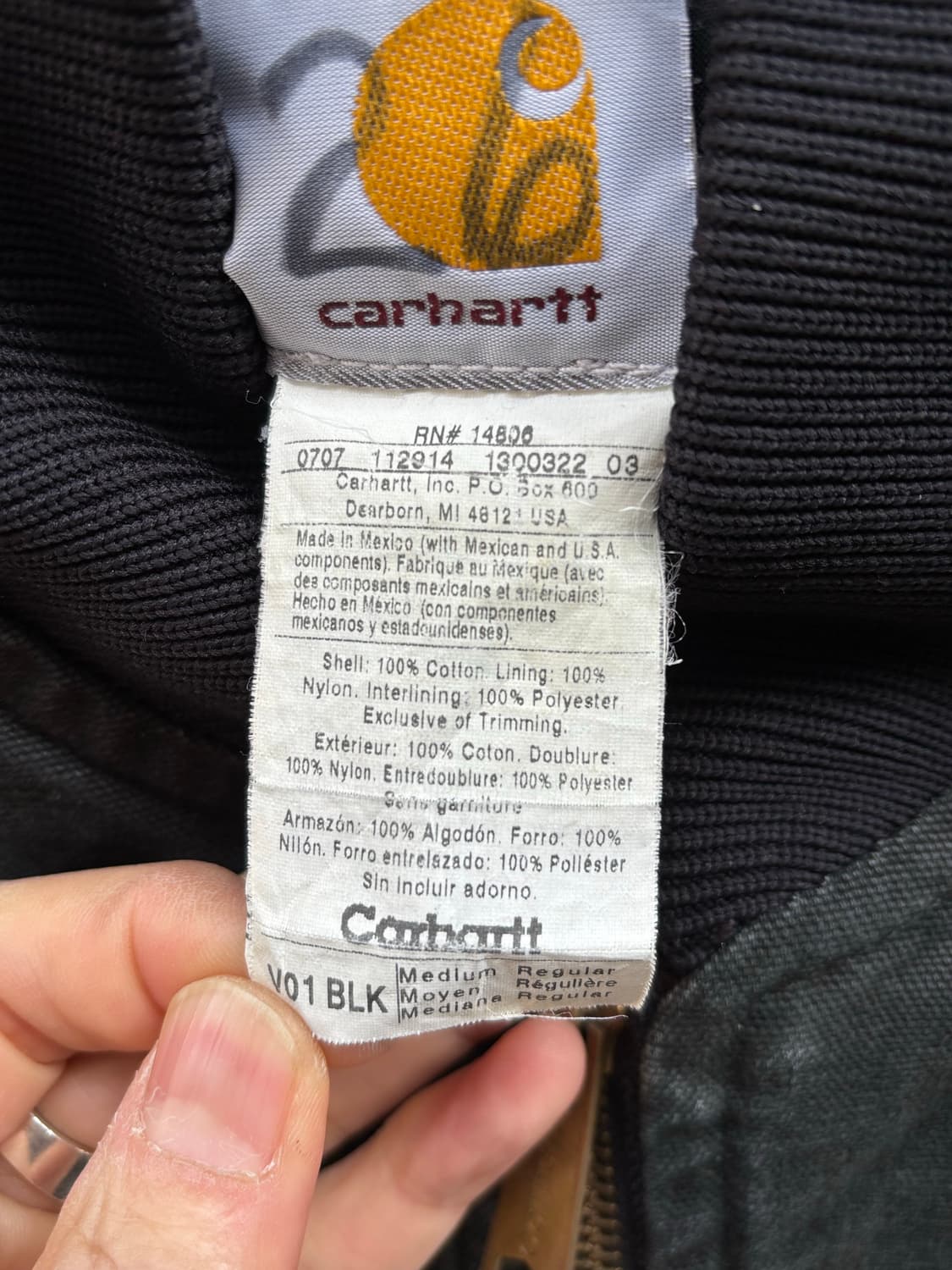 칼하트 v01 덕 캔버스 베스트 상품이미지5