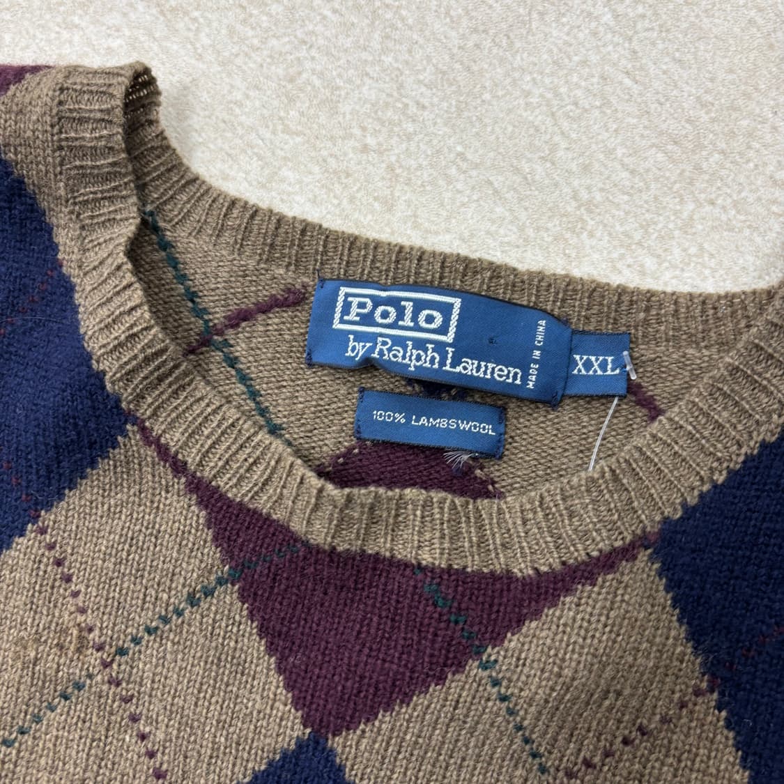 폴로 랄프로렌 아가일패턴 니트 상품이미지3
