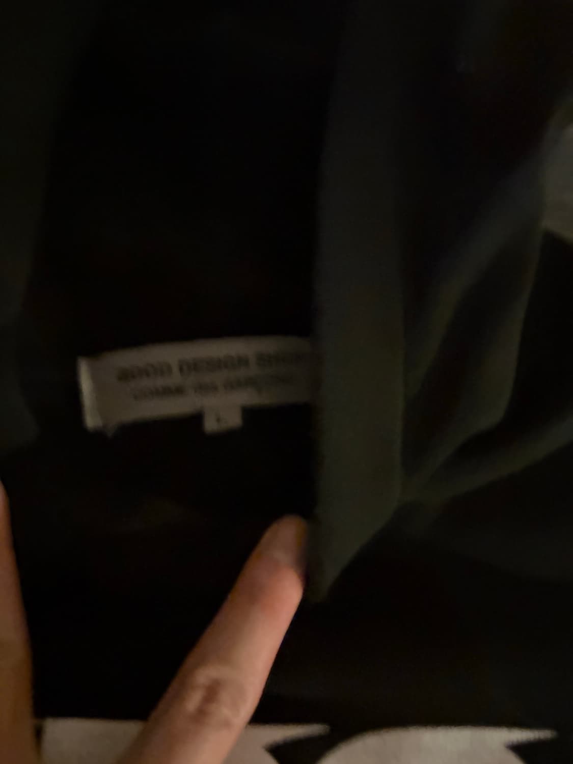 CDG  꼼데가르송 블랙 로고 후드티 상품이미지3