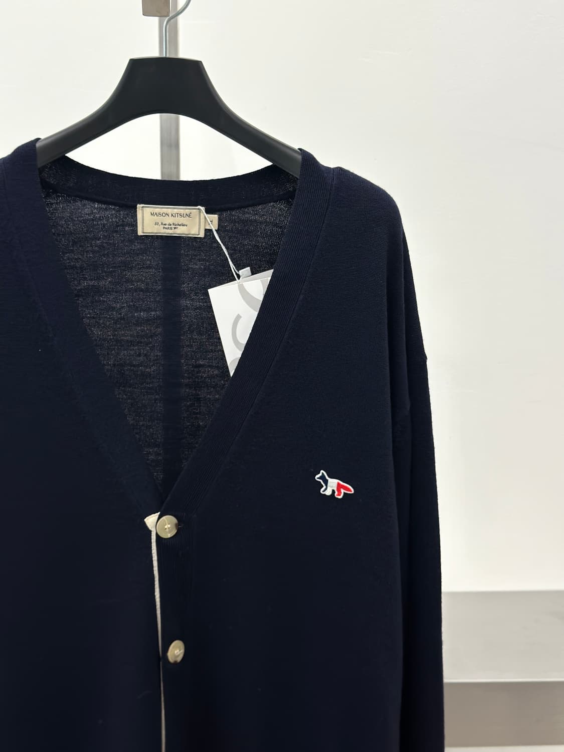 메종키츠네 트리컬러 폭스 울 가디건  상품이미지4