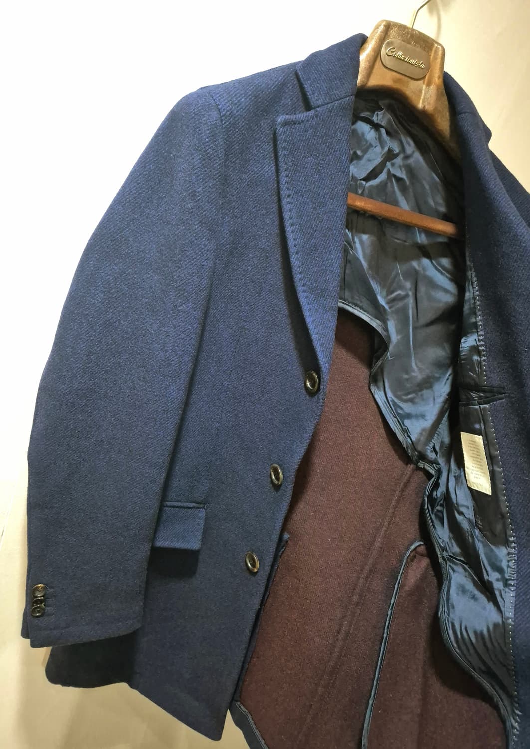 이태리 나폴리 트윌트위드 헤비울 코트 상품이미지1