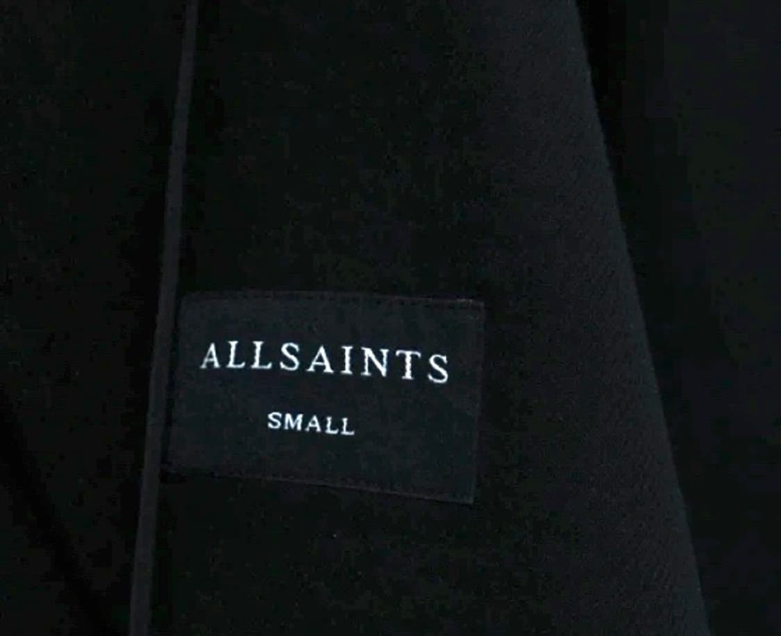 올세인츠 블랙 로브 코트 S 상품이미지2