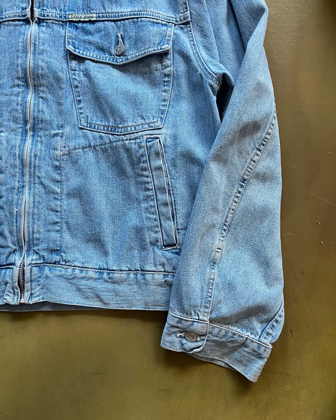 1980-90s Old KENZO Jeans Denim Trucker 상품이미지8