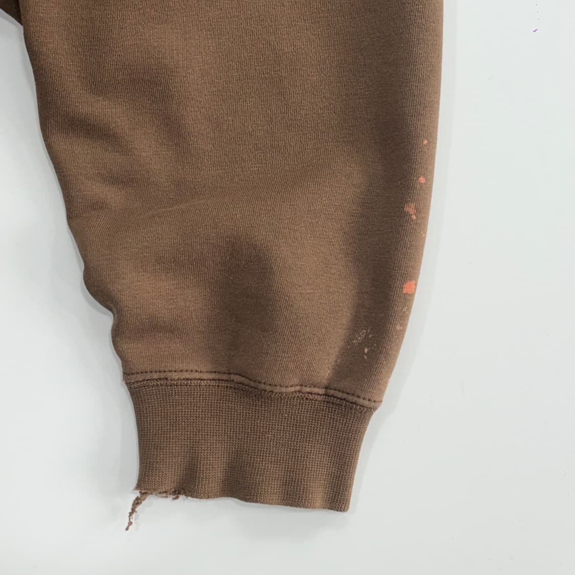 Stussy 스투시 80‘s stu/ssy 블럭로고 브라운 후드티 상품이미지7