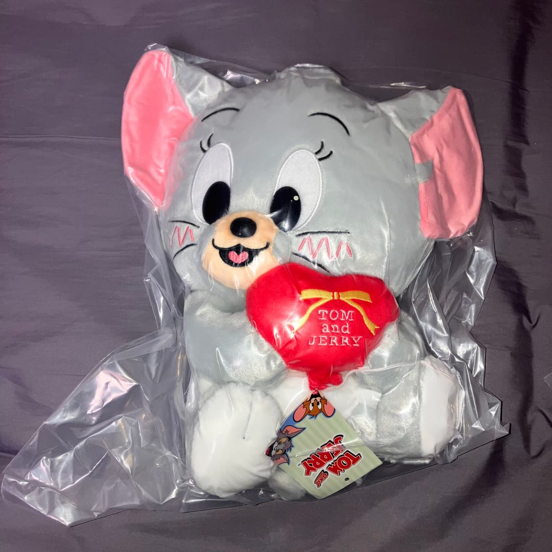 (일본 정품, 택 O) 제리, 터피 하트 리본 중형인형 상품이미지3