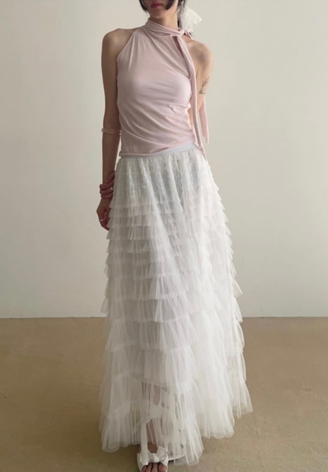 아델리오 adelio 베베 홀터 타이 티 pink 핑크 상품이미지3