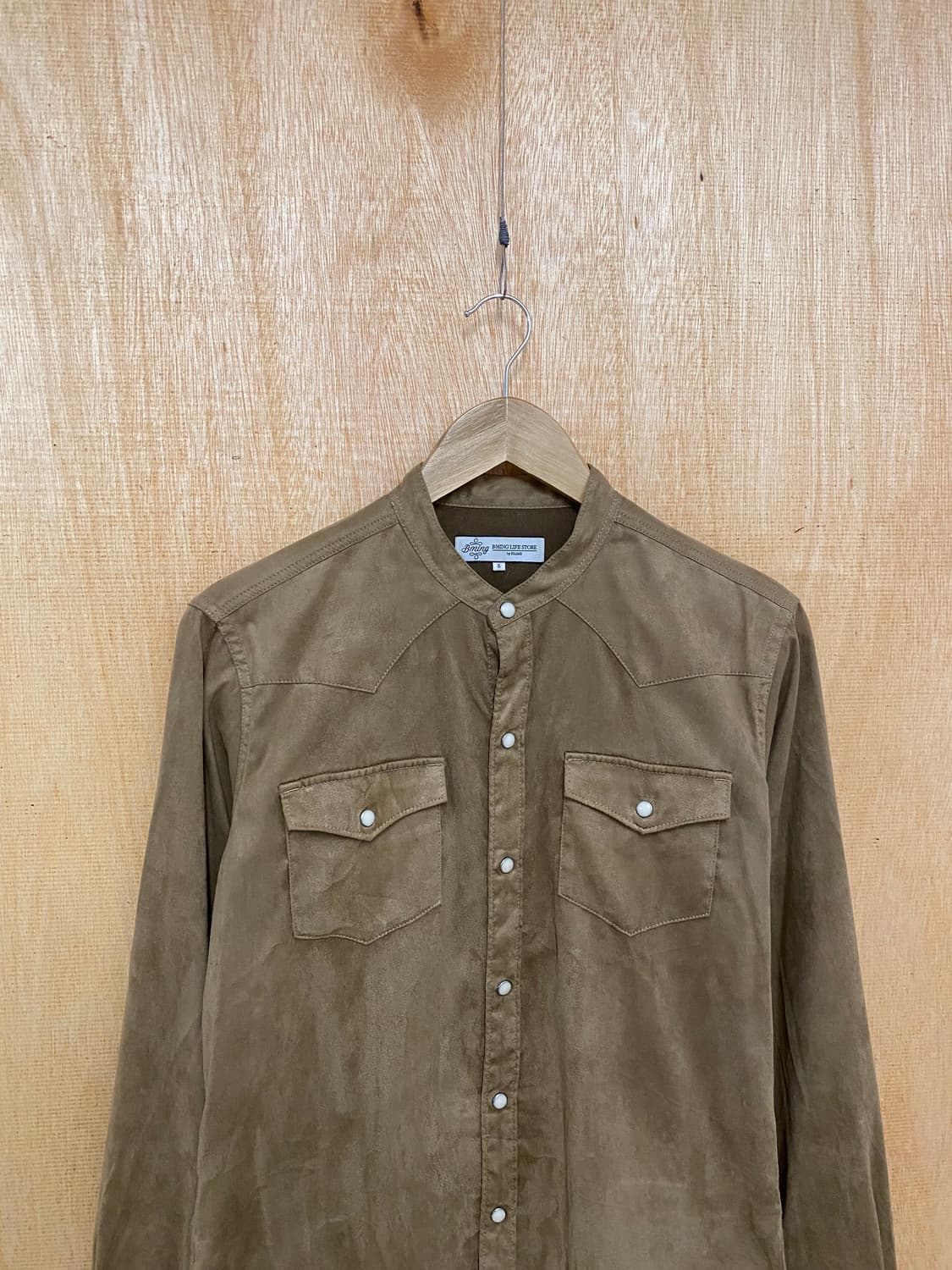 BEAMS suede western shirts 빔즈 스웨이드 웨스턴셔츠 상품이미지3