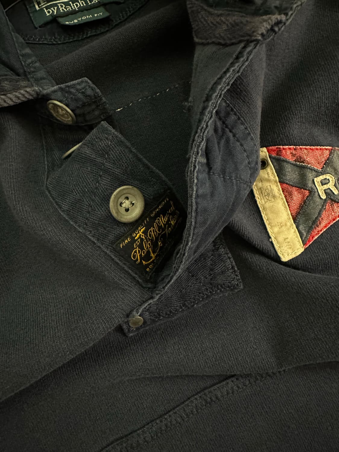 90s 폴로 랄프로렌 네이비 색상의 긴팔 티셔츠 상품이미지6