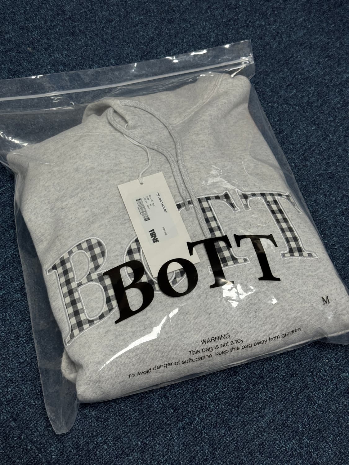 BoTT og로고 멜란지 후드티 상품이미지2