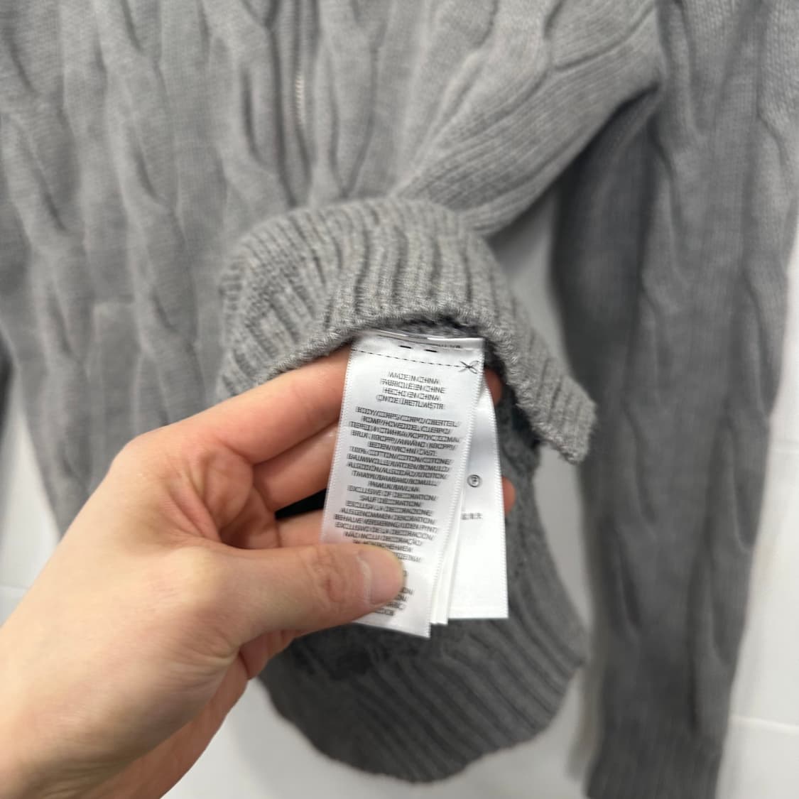 폴로 랄프로렌 꽈배기 집업 가디건 상품이미지4