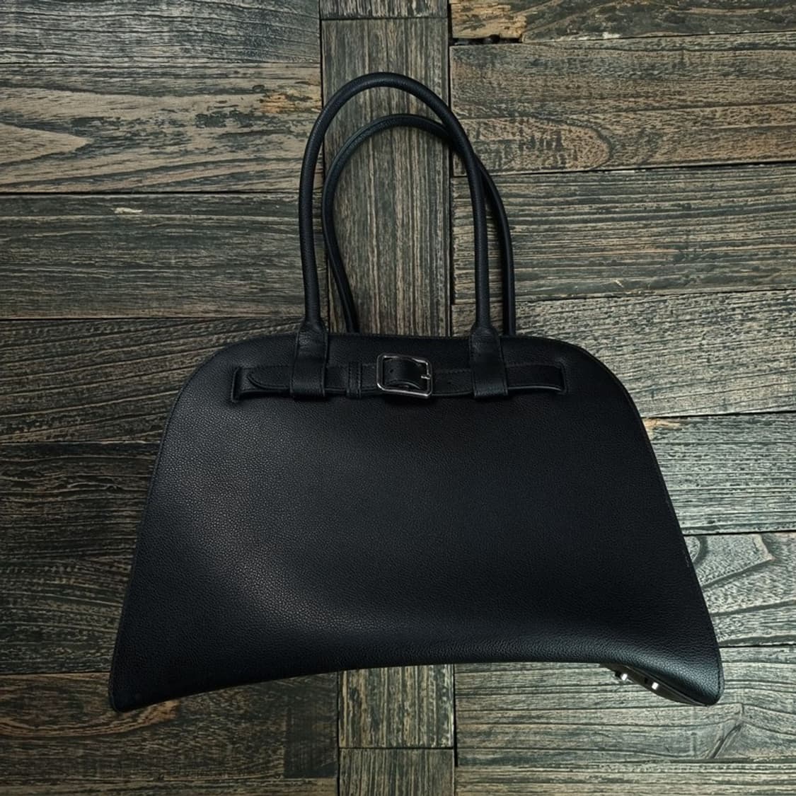 [던스트] 버클 레더 토트백 라지 블랙 M20113 상품이미지2