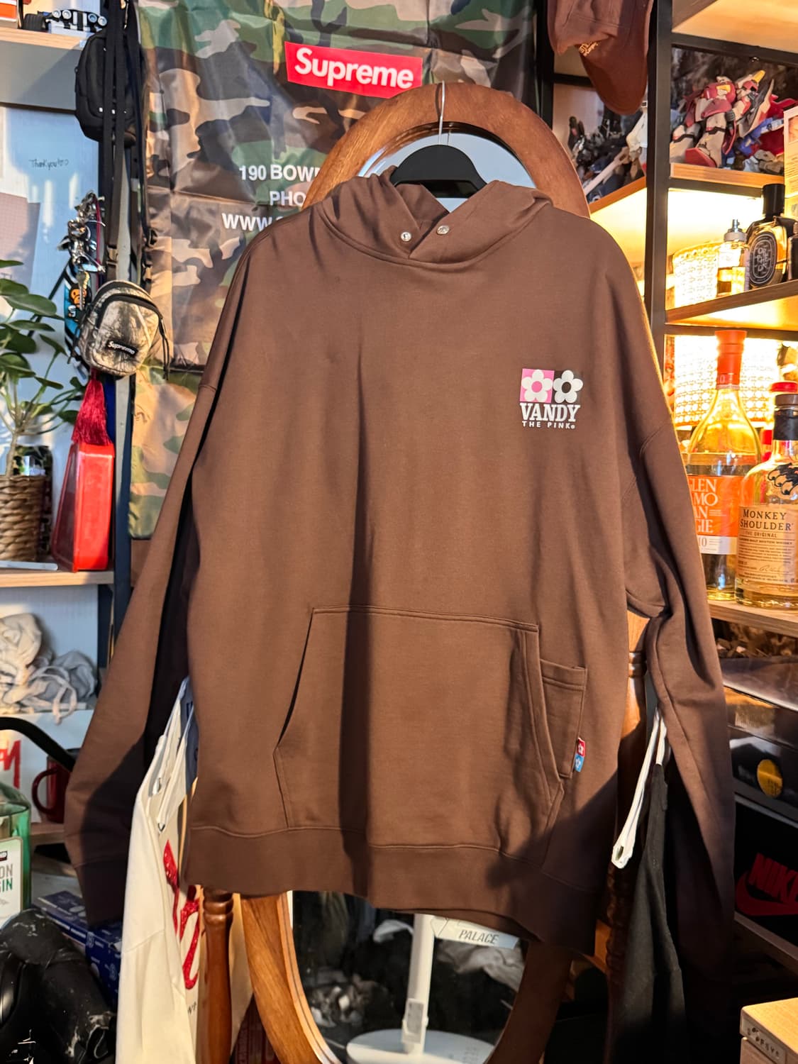 Xl 반디 더 핑크 워크 후디 브라운 상품이미지1