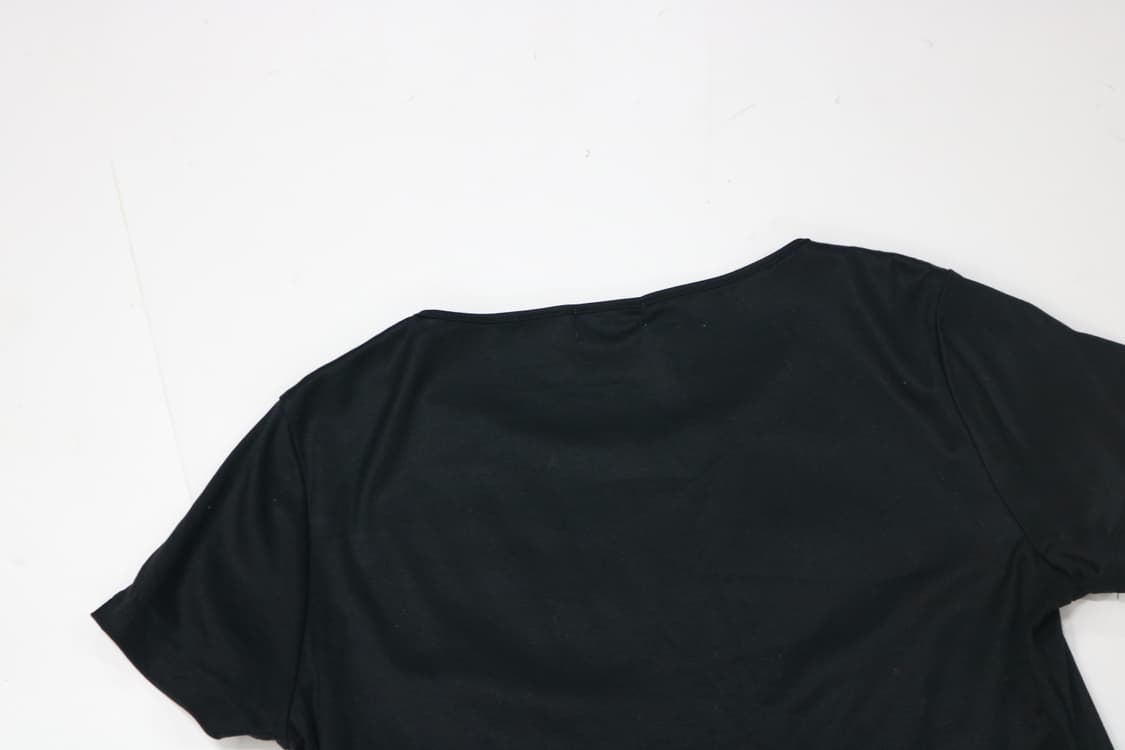 꾸레쥬 빈티지 큐빅 로고 블랙 반팔 티셔츠 상품이미지6