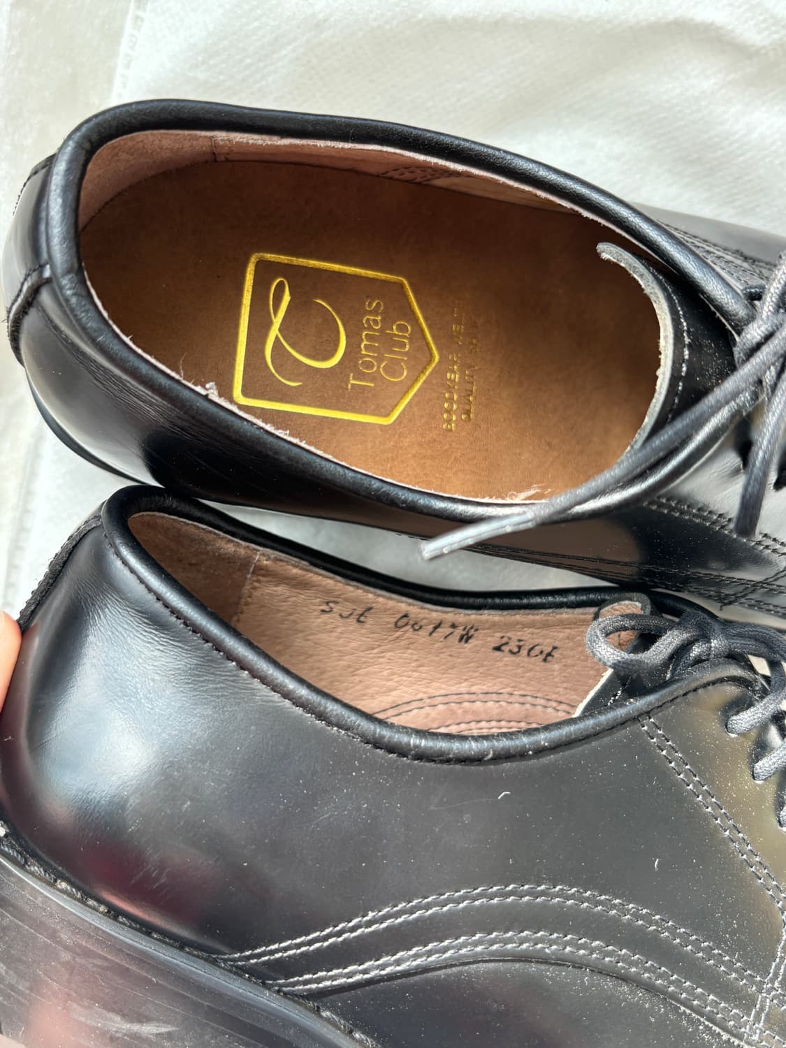 여자 더비 수제화 230 블랙 상품이미지8