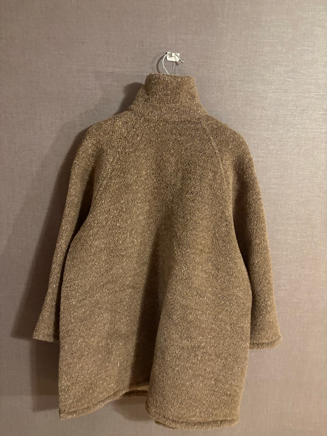  포근한 브라운 울 하이넥 코트 Japan 상품이미지2