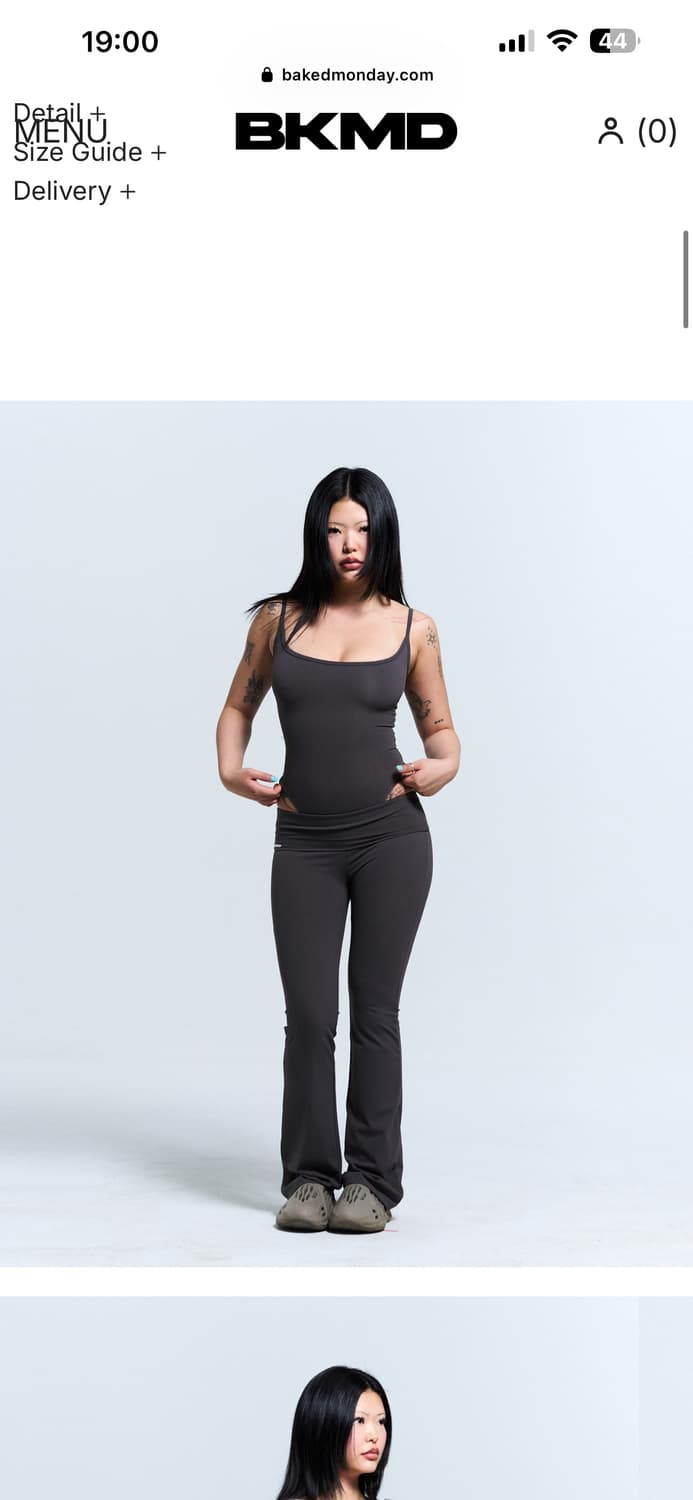 Bakedmonday bkmd SKINA BODYSUIT charcoal 상품이미지1