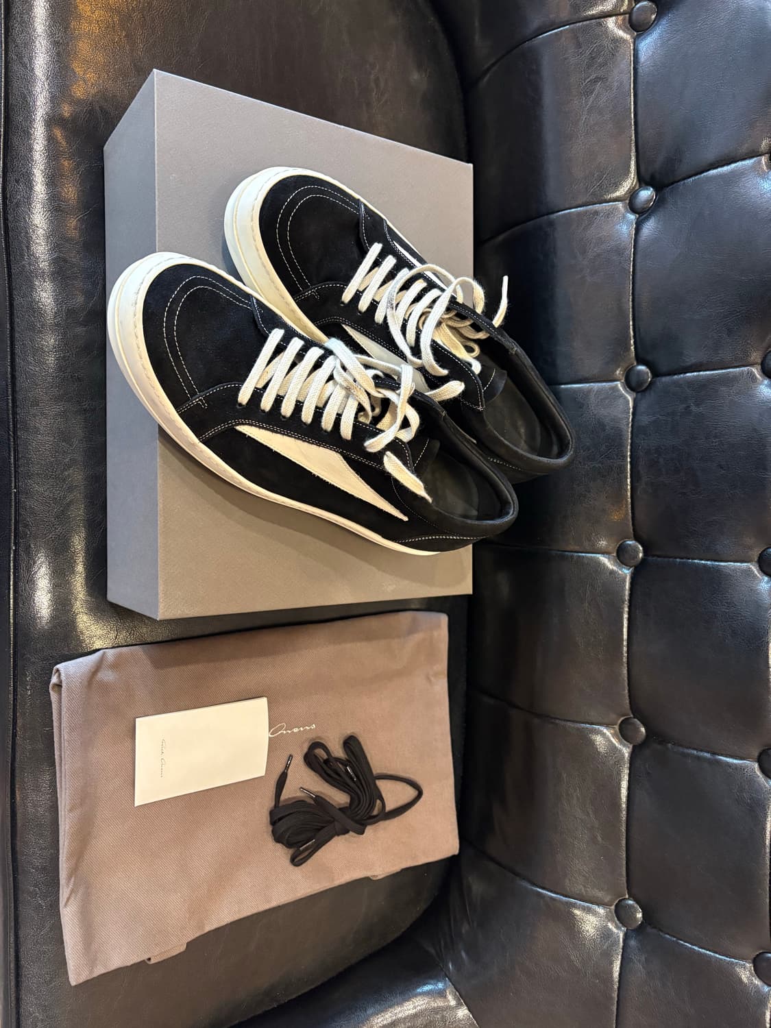 릭오웬스 스웨이드 스니커즈 (릭반스) 상품이미지2