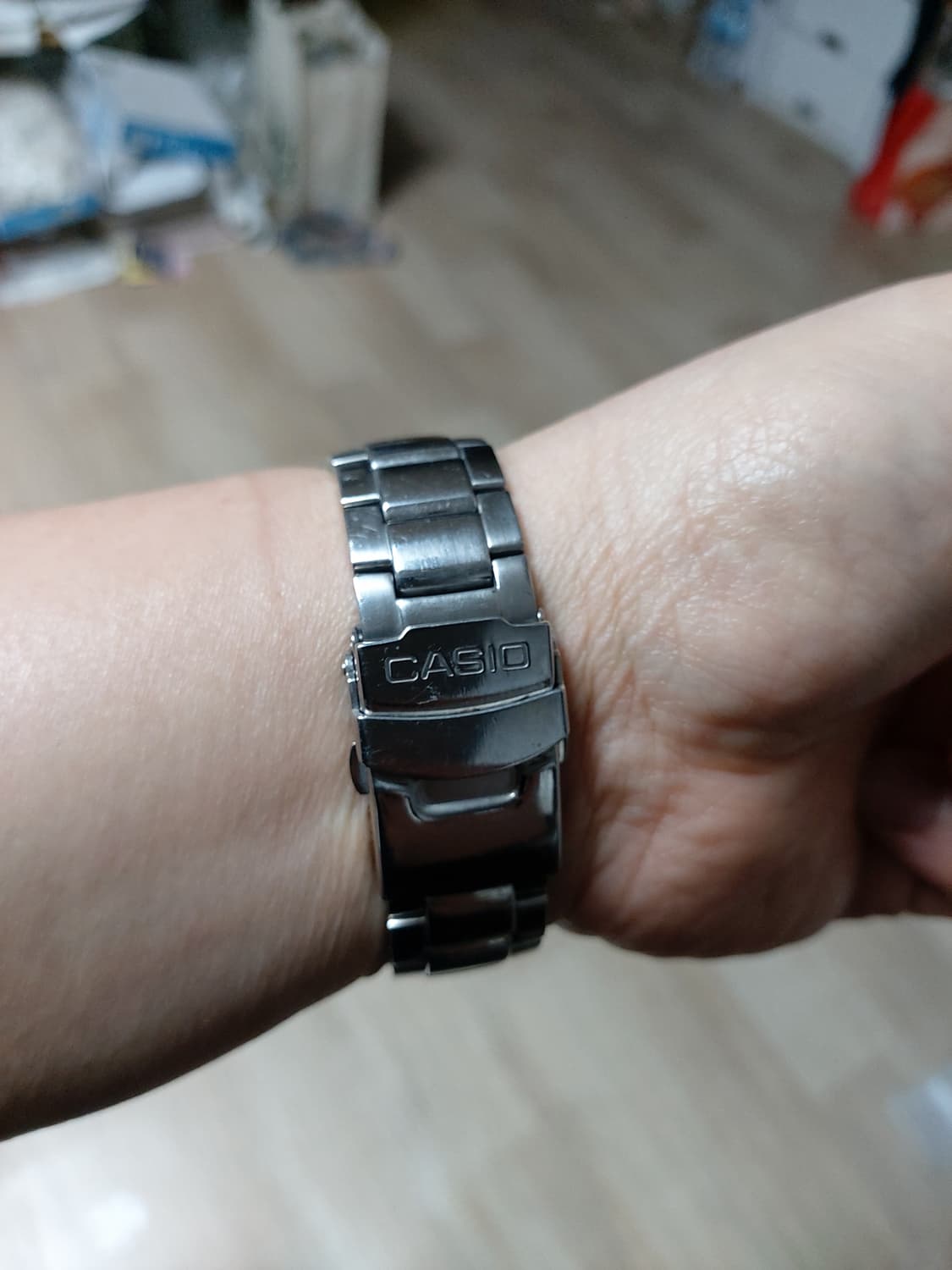 카시오 에디피스 오렌지 크로노그래프 시계 상품이미지5